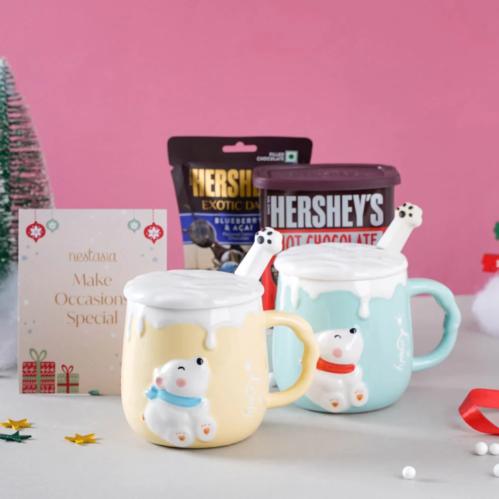 Hug In A Mug Christmas Hamper Set Of 4 - Image 2