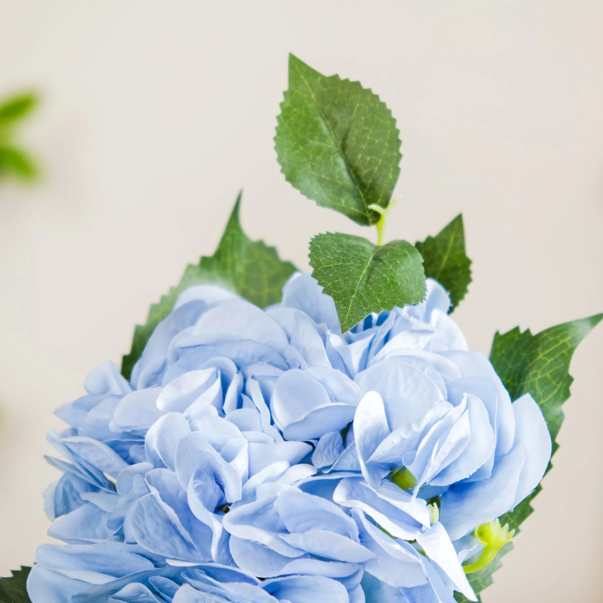 Hydrangea With Leaves Blue - Image 4