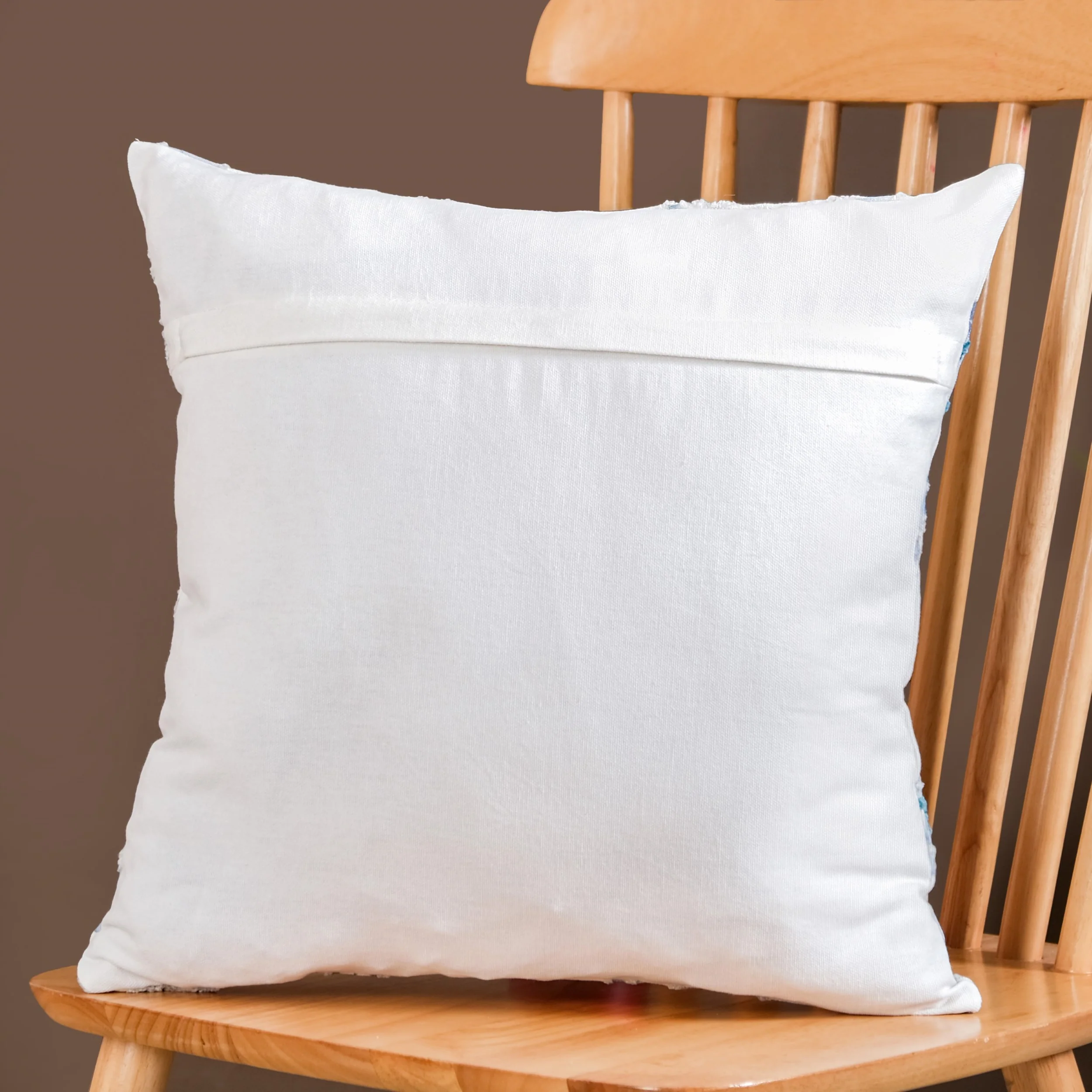 Icy Flora Cushion Cover With Bead Embellishments 40x40 cm - Image 3