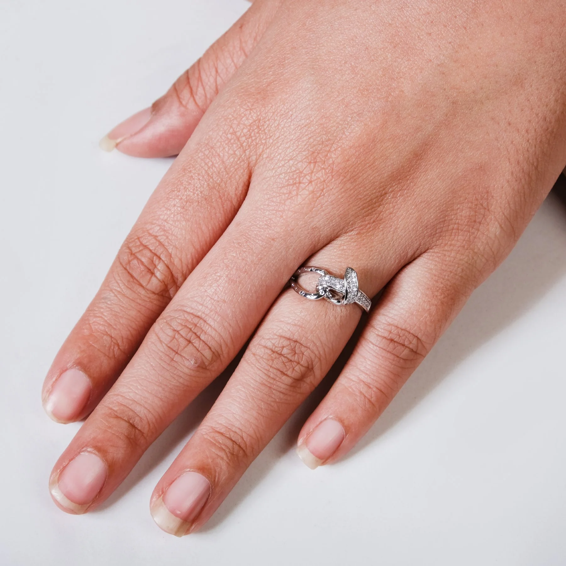 Infinite Radiance Adjustable Silver Ring - Image 2