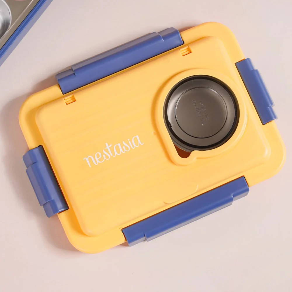 Blue insulated stainless steel tiffin box - Image 17