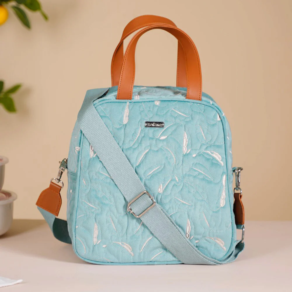 Insulated Tiffin Bag Light Blue - Image 3