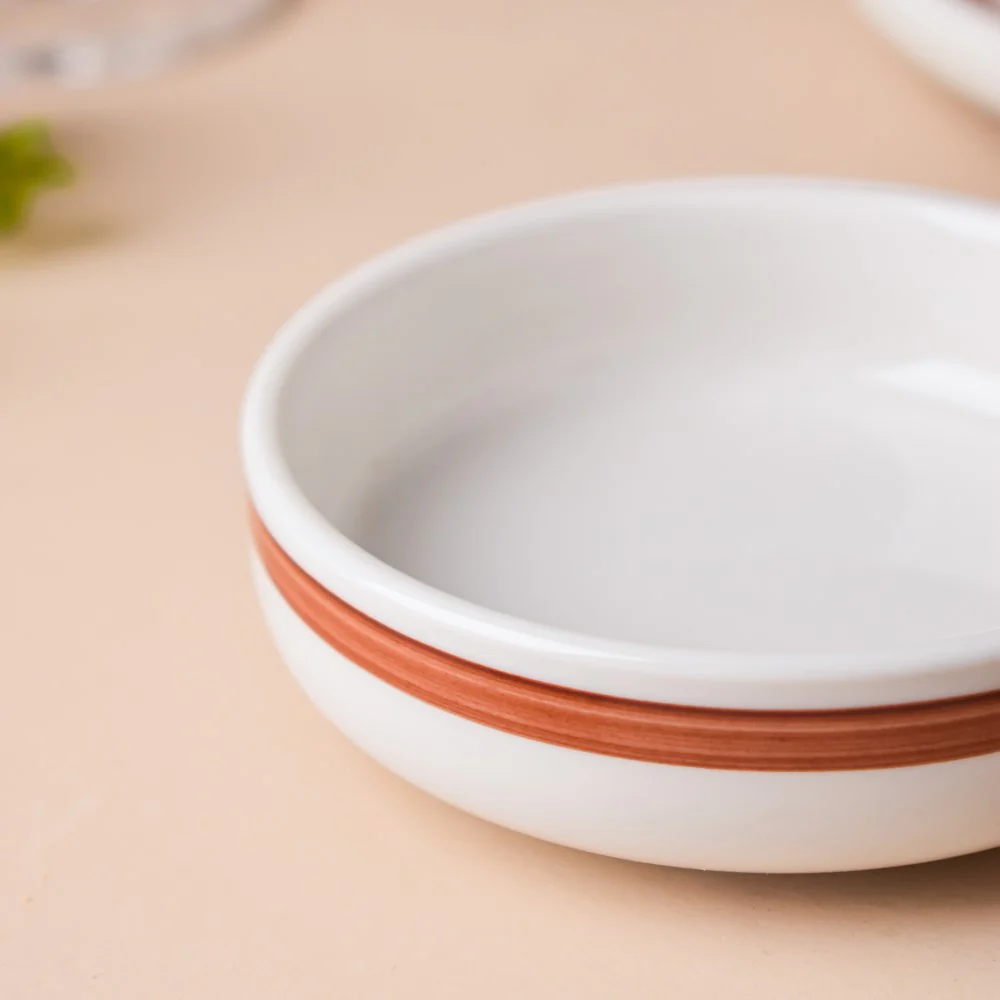 Ivory Ceramic Bowl For Dips - Image 6