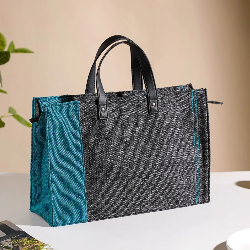 Jute Lunch Bag And Lunch Box Set Of 4 - Image 4