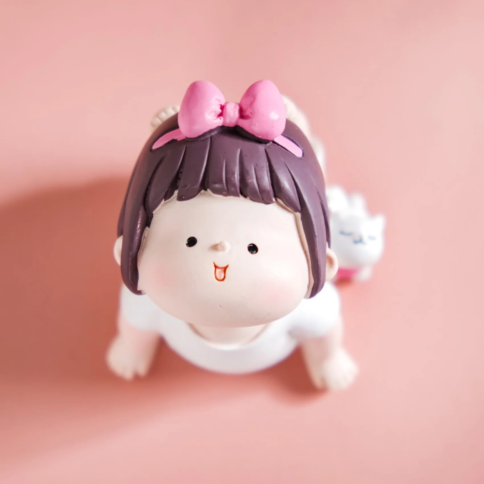 Kawaii Little Girl Yoga Showpiece Set Of 4 - Image 9