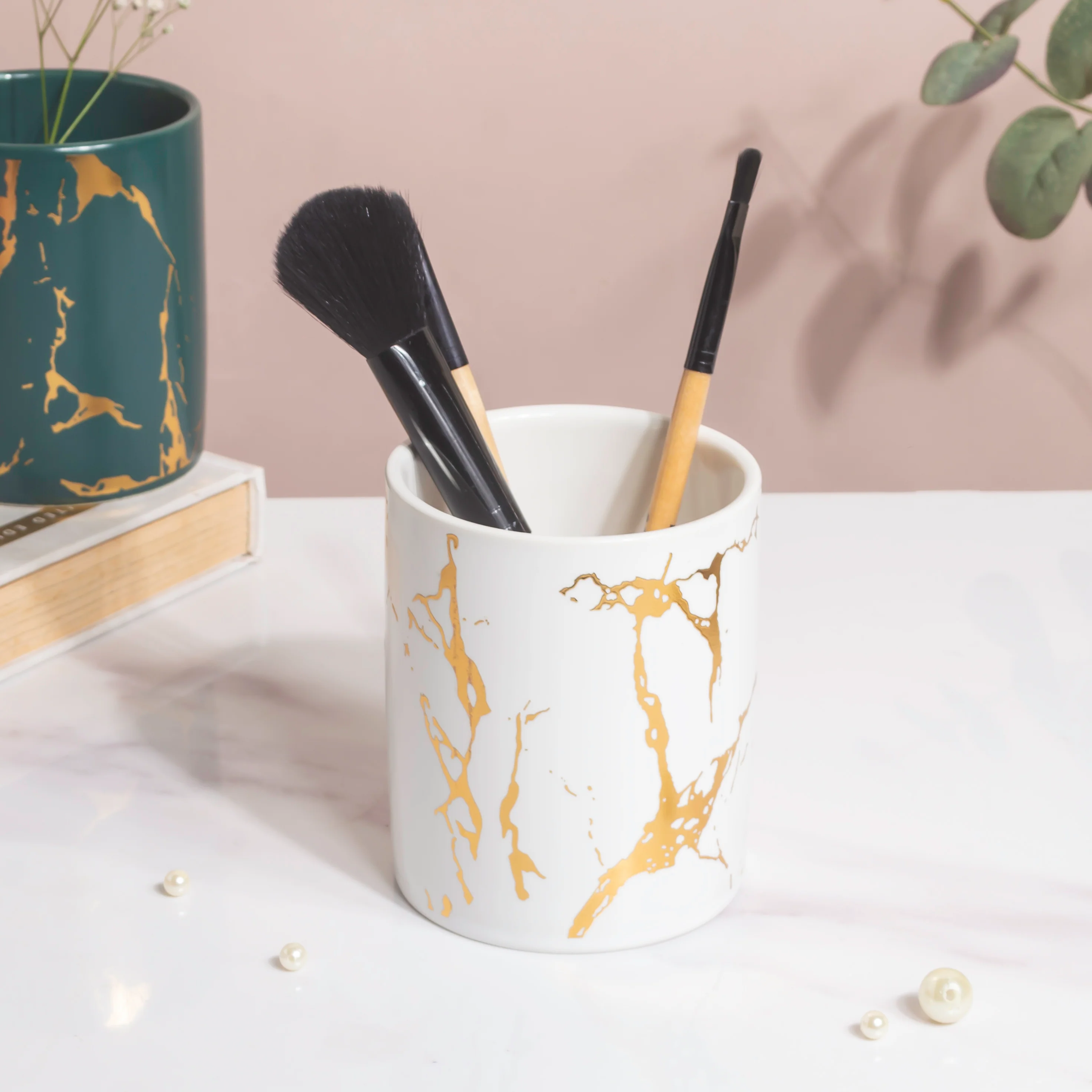 Kintsugi Ceramic Organiser White - Image 3