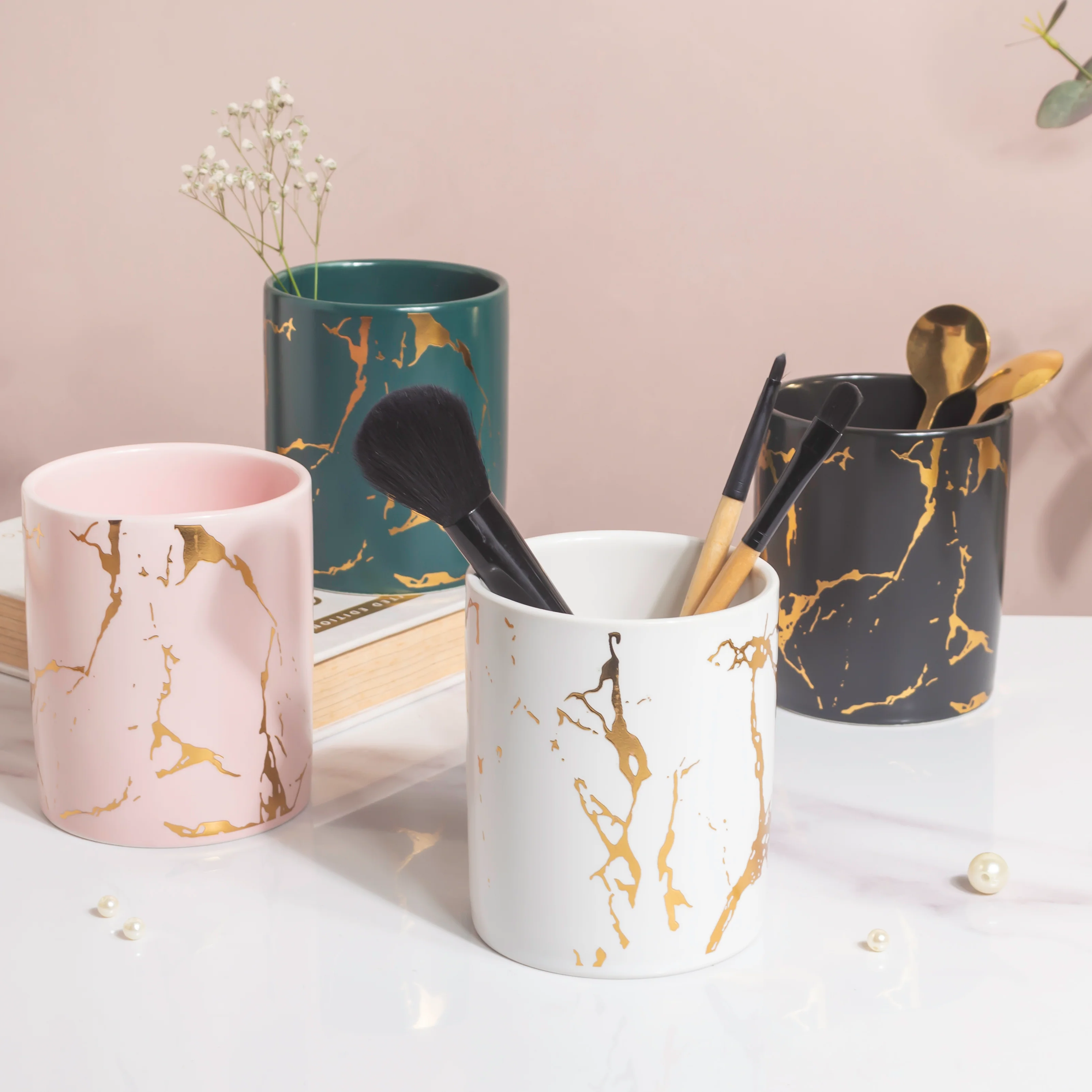 Kintsugi Ceramic Organiser White - Image 8