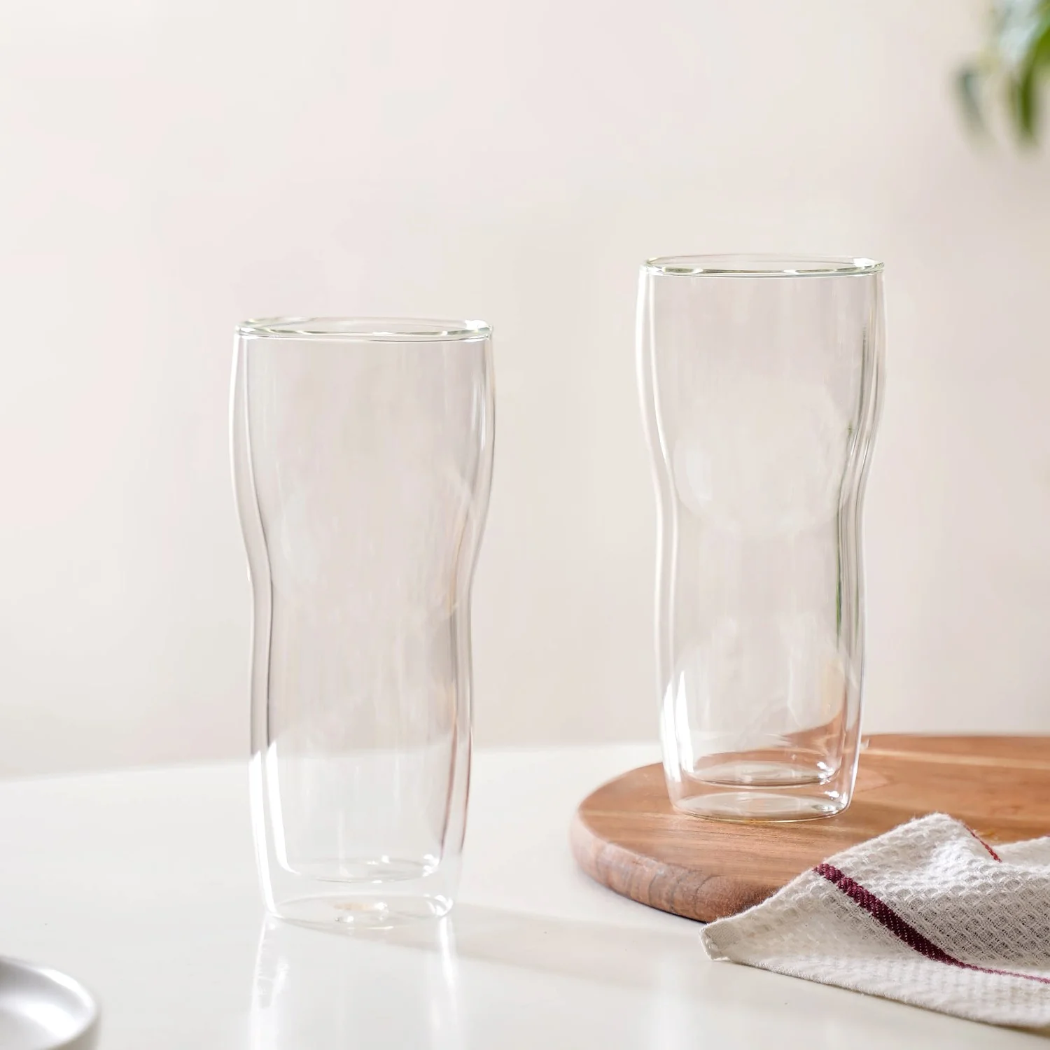 Lager Beer High Borosilicate Double Wall Glass Set Of 2 500ml - Image 3