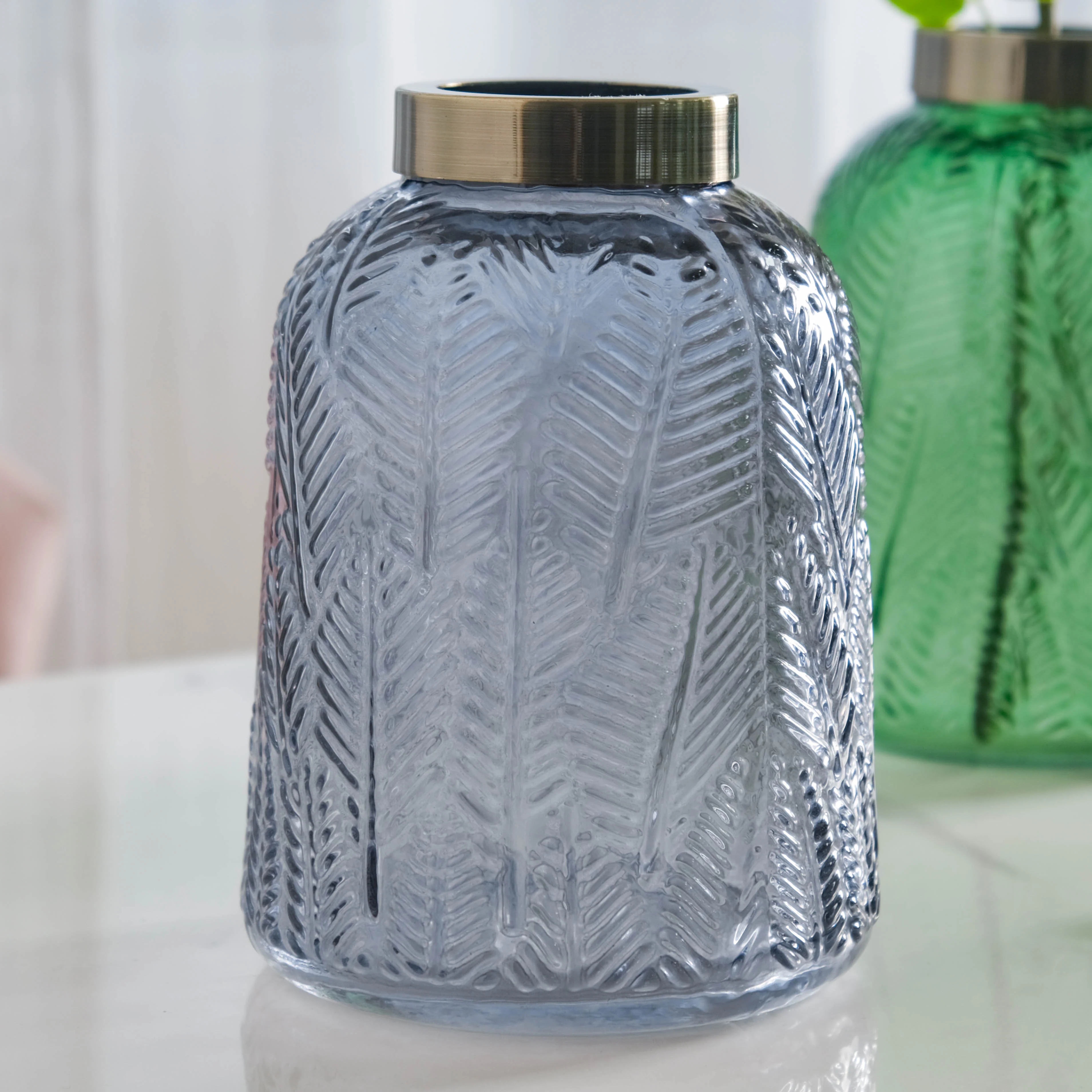 Large Bottle Glass Vase - Image 6