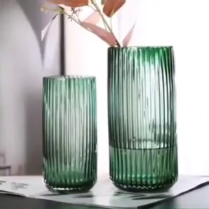 Large Glass Tube Vase - Image 11