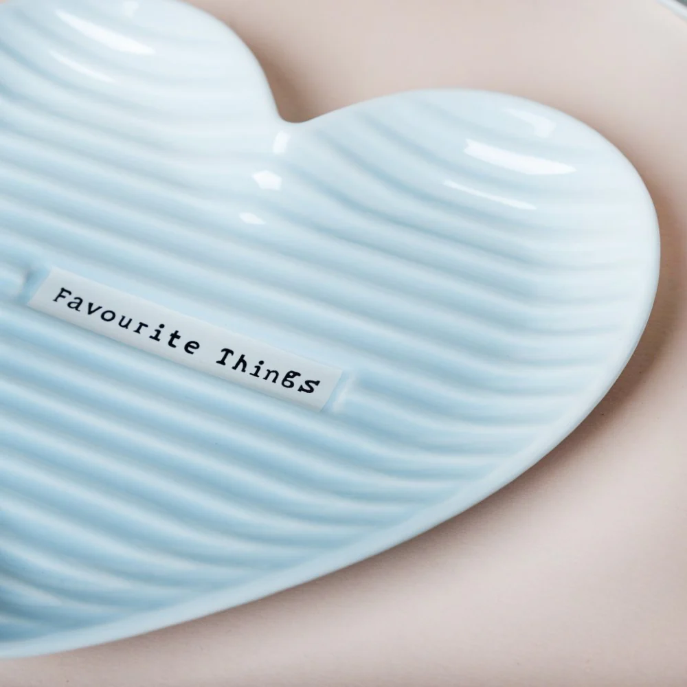 Large Heart Starter Plate Blue - Image 6