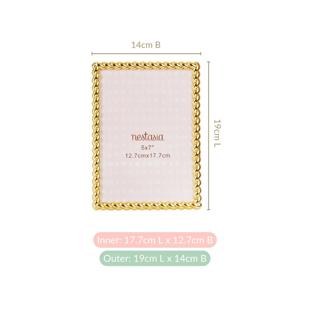 Large Twisted Gold Picture Frame 13x18cm - Image 4