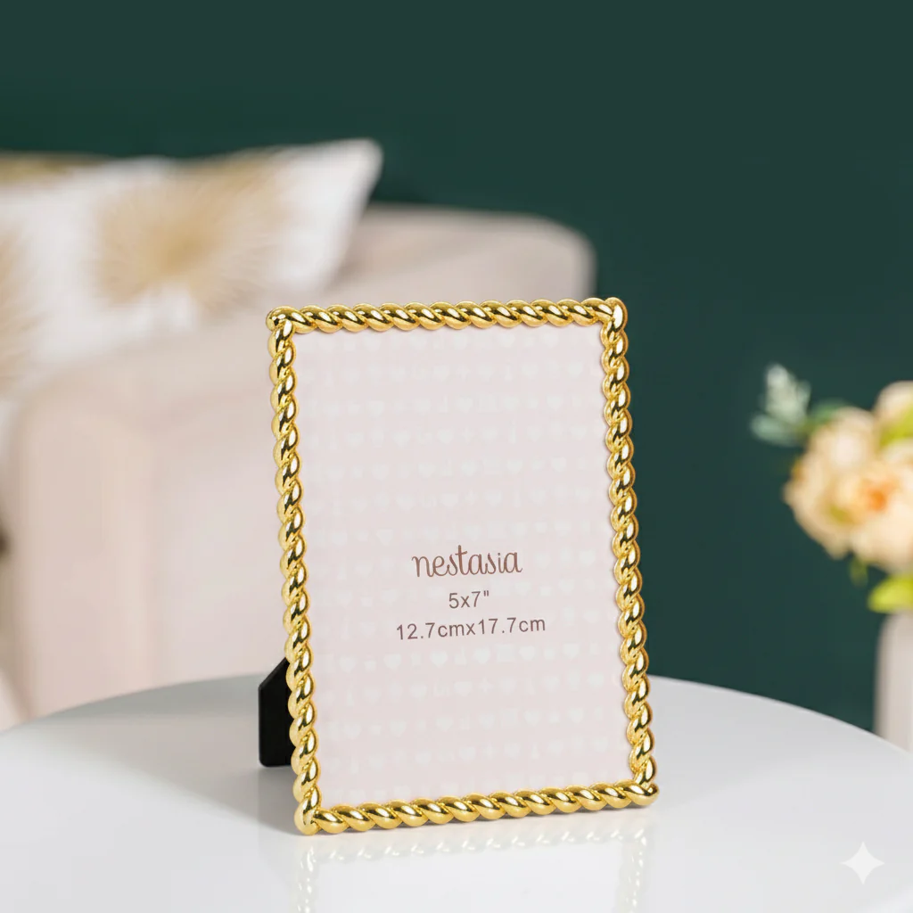 Large Twisted Gold Picture Frame 13x18cm - Image 8