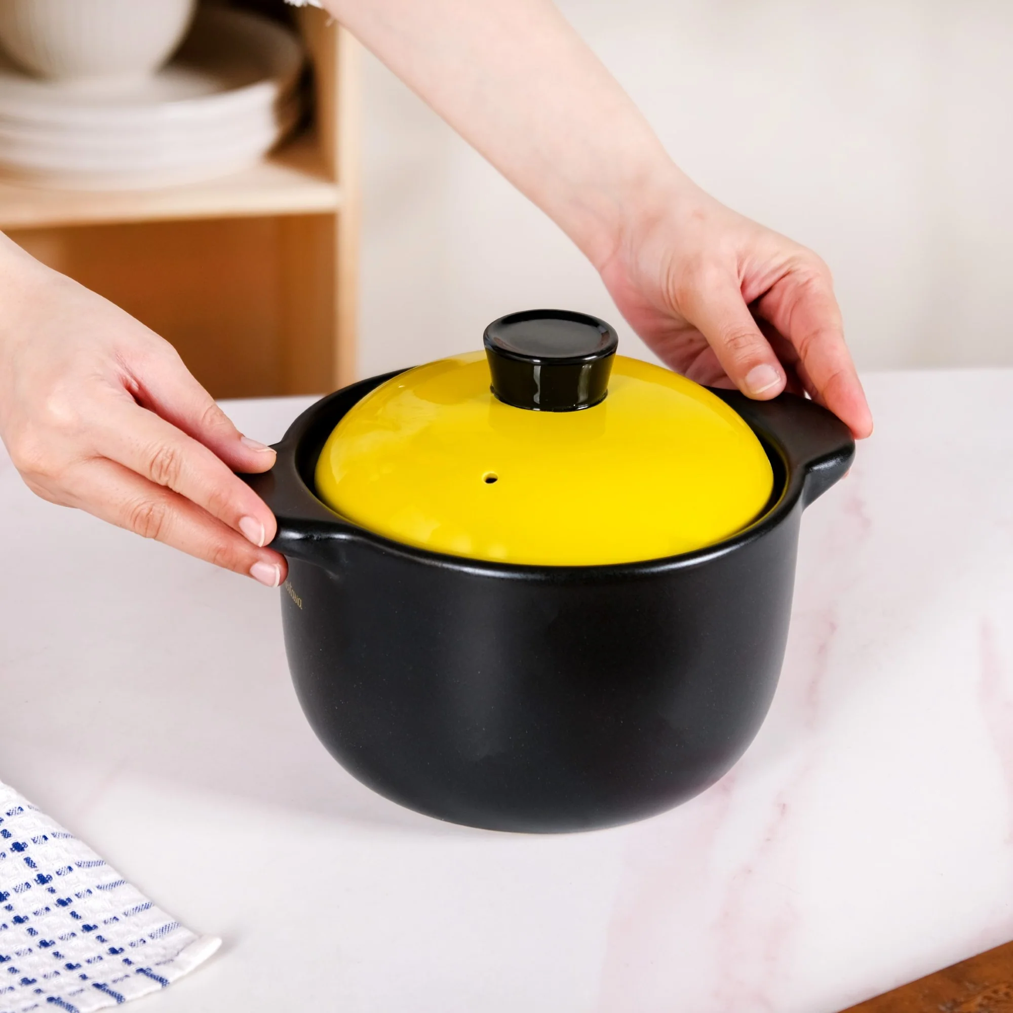 Limonelle Ceramic Flame Safe Tureen Cooking Pot 1700ml - Image 5