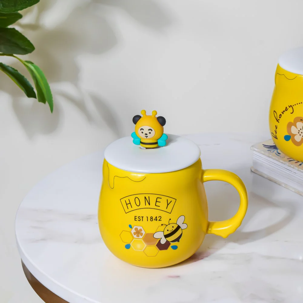 Honey Bee Coffee Mug Yellow 350 ml - Image 3