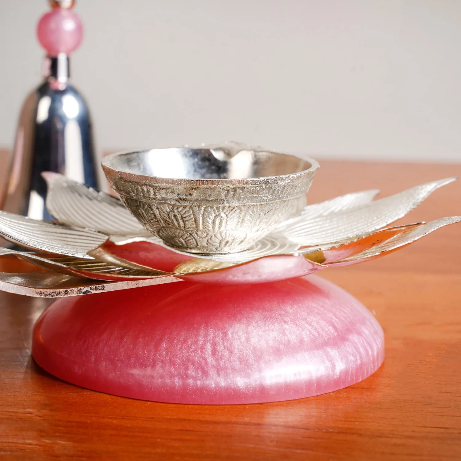 Lotus Diya And Ghanti Set - Image 6