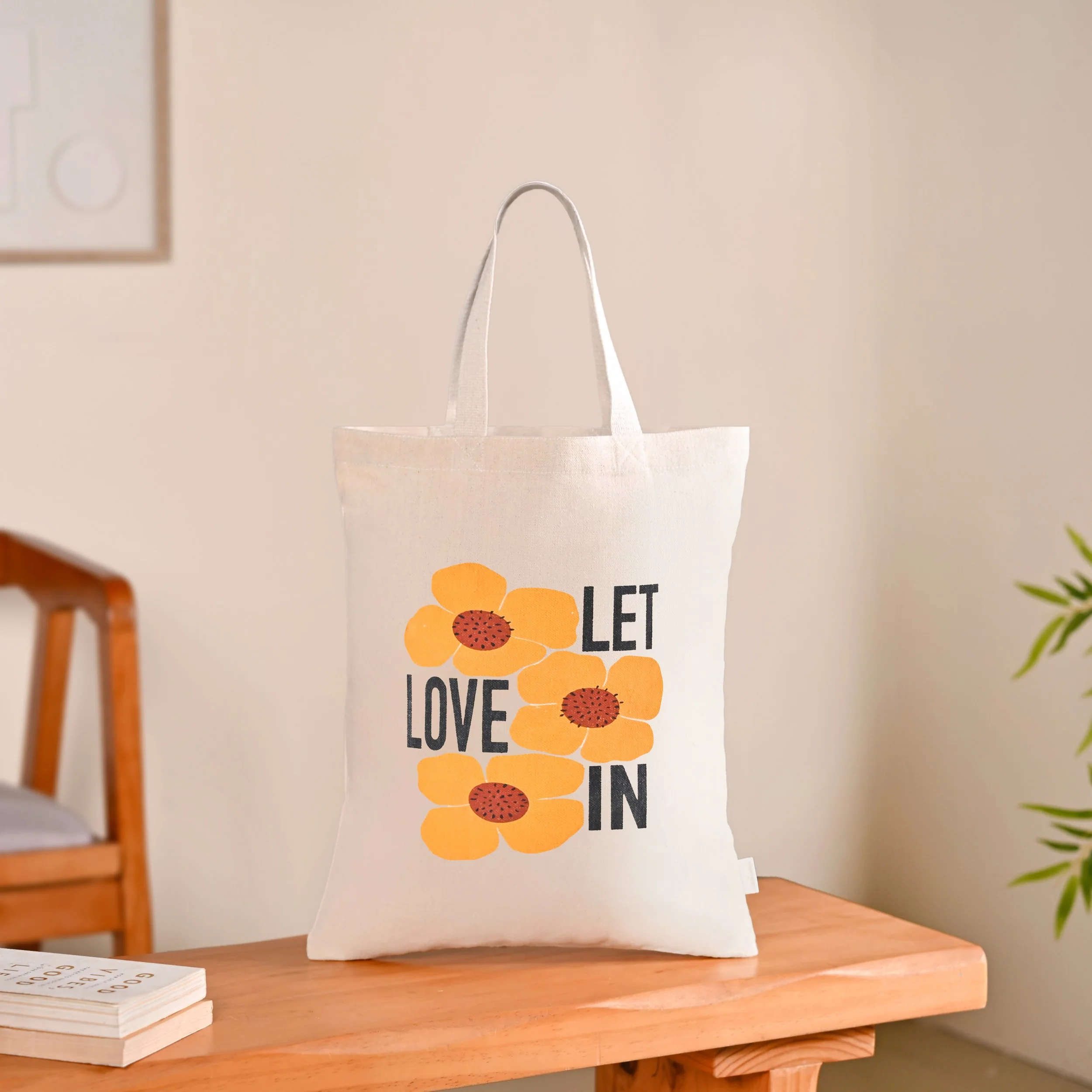 Love And Bloom Sustainable Canvas Tote Bag Set Of 2 - Image 7