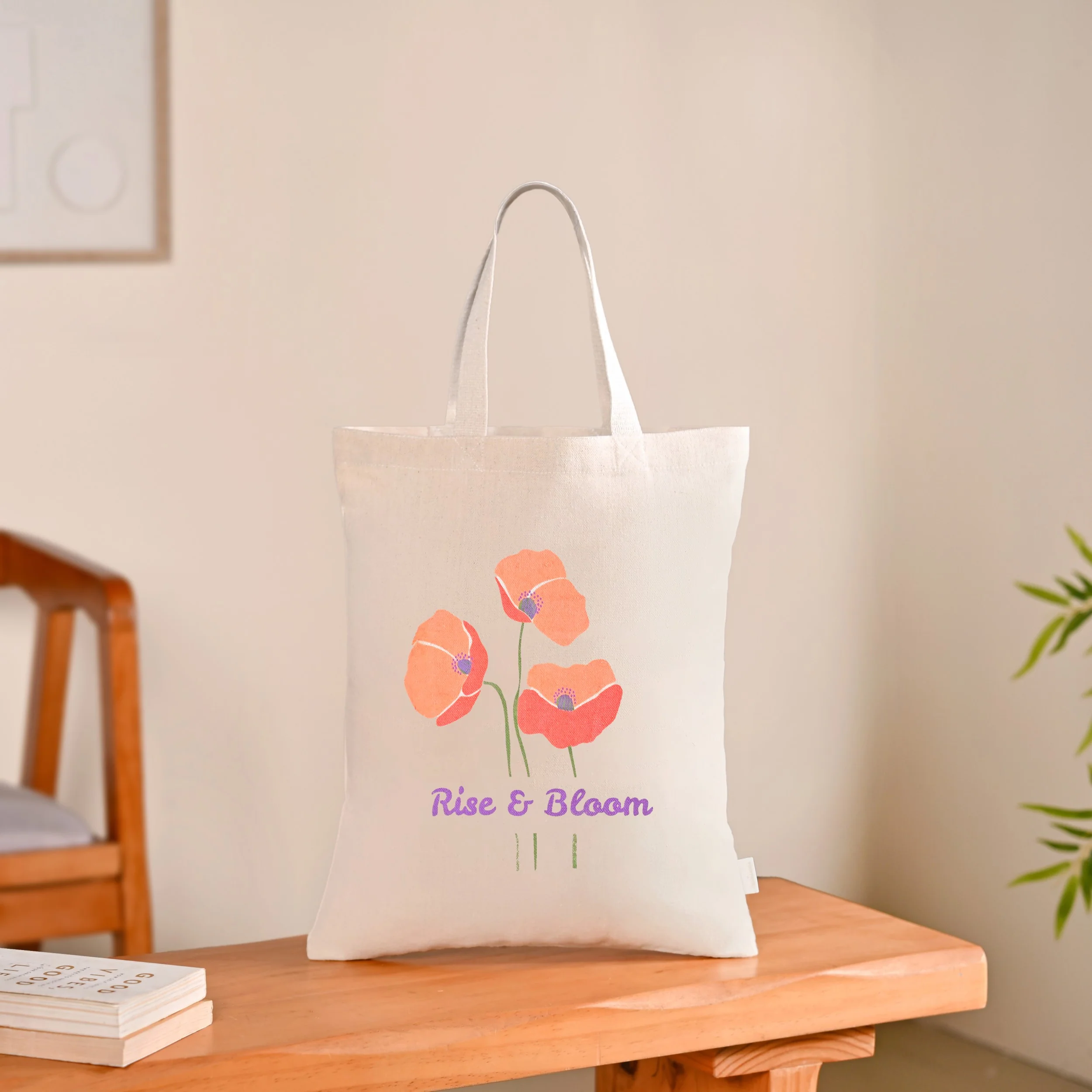 Love And Bloom Sustainable Canvas Tote Bag Set Of 2 - Image 8