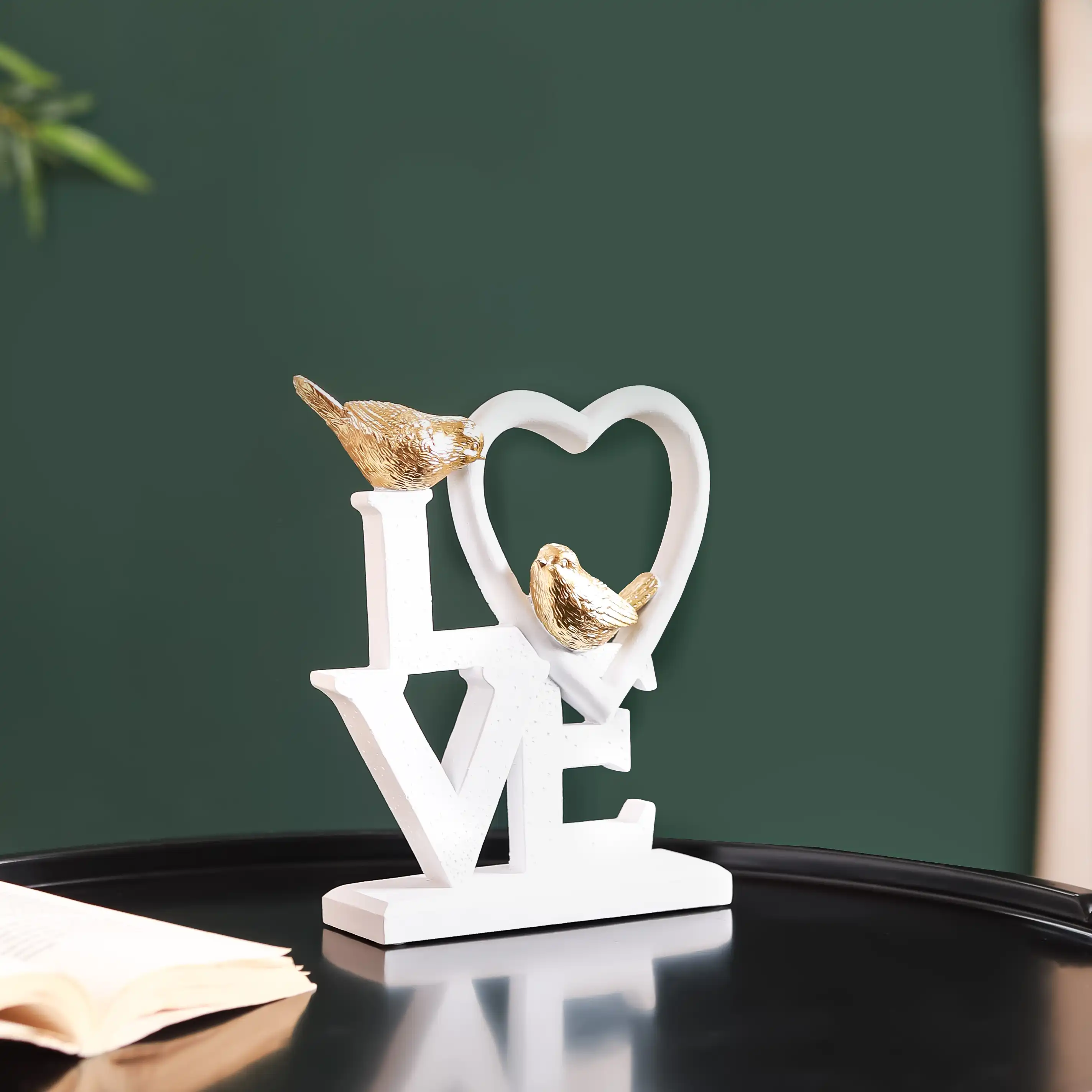 White Love Birds Showpiece - Image 4