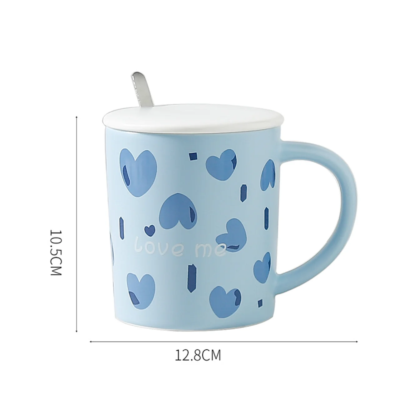 Love Design Mug with Lid - Image 10