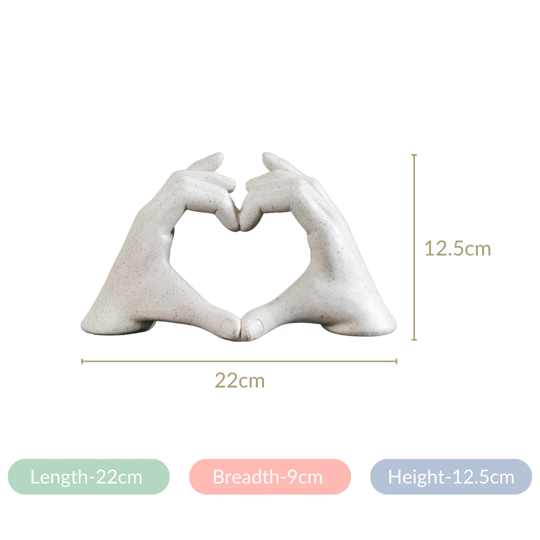 Love Heart Hands Sculpture - Image 6