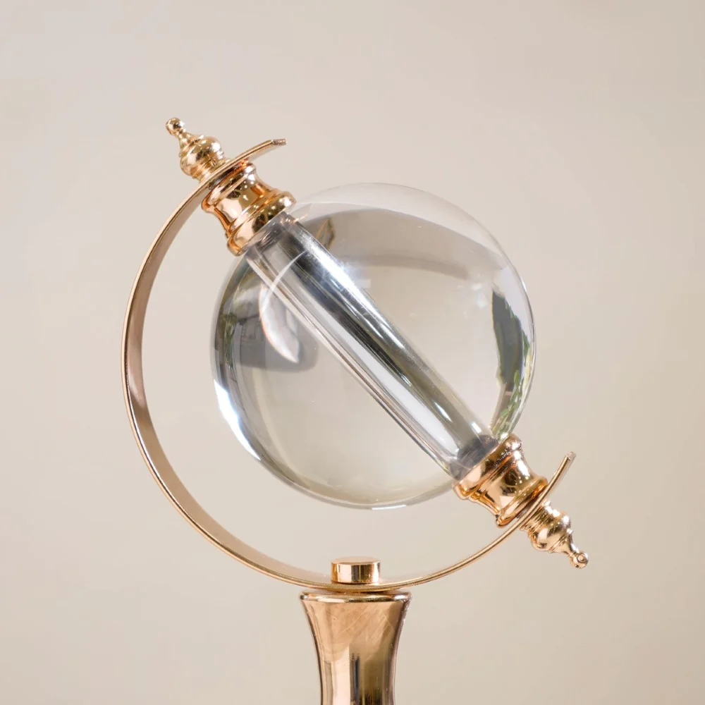 Luminous Crystal Ball Showpiece With Stand - Image 3