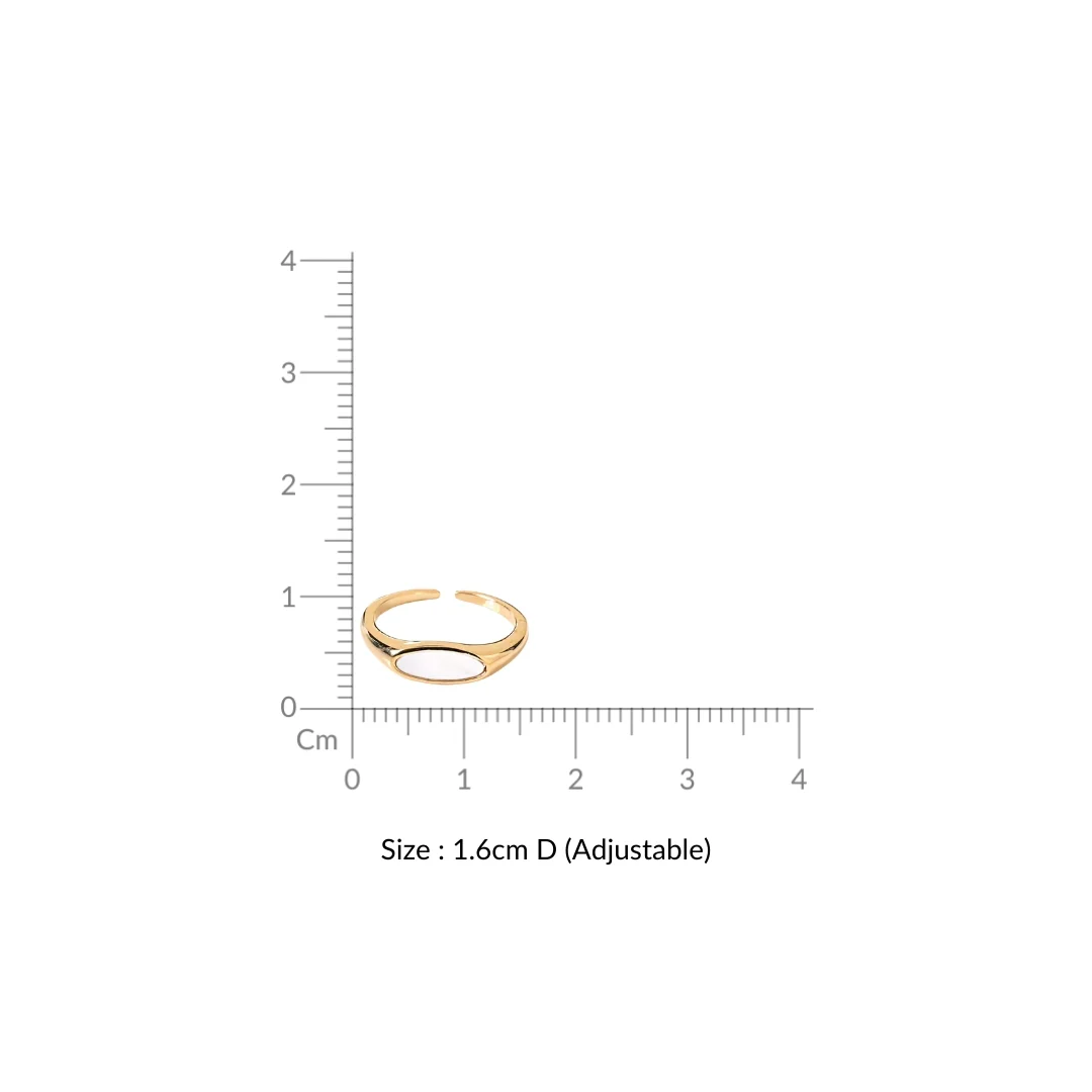 Lunar Glow Gold Ring - Image 3