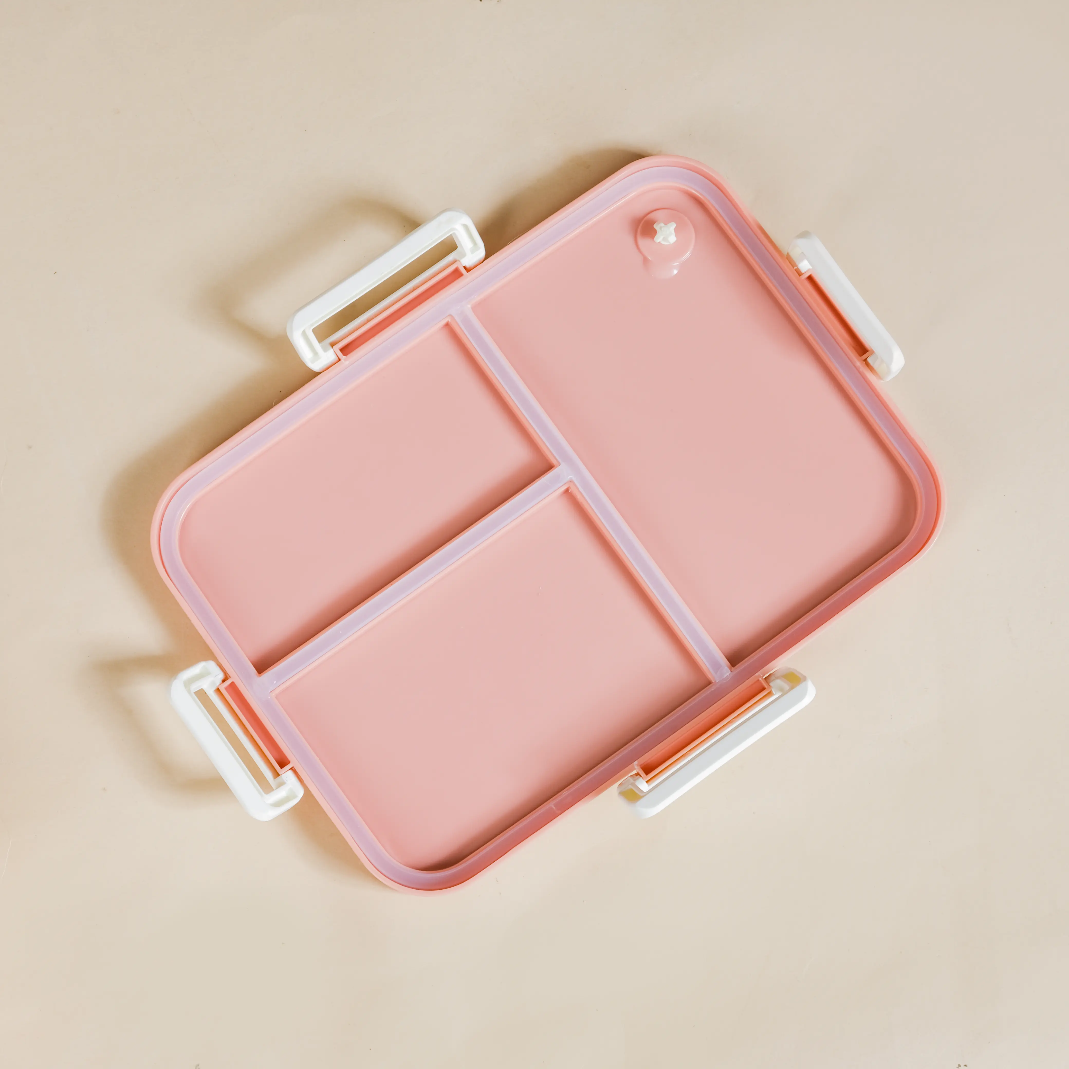 Lunch Box With 4 Compartments Pink 900ml - Image 6