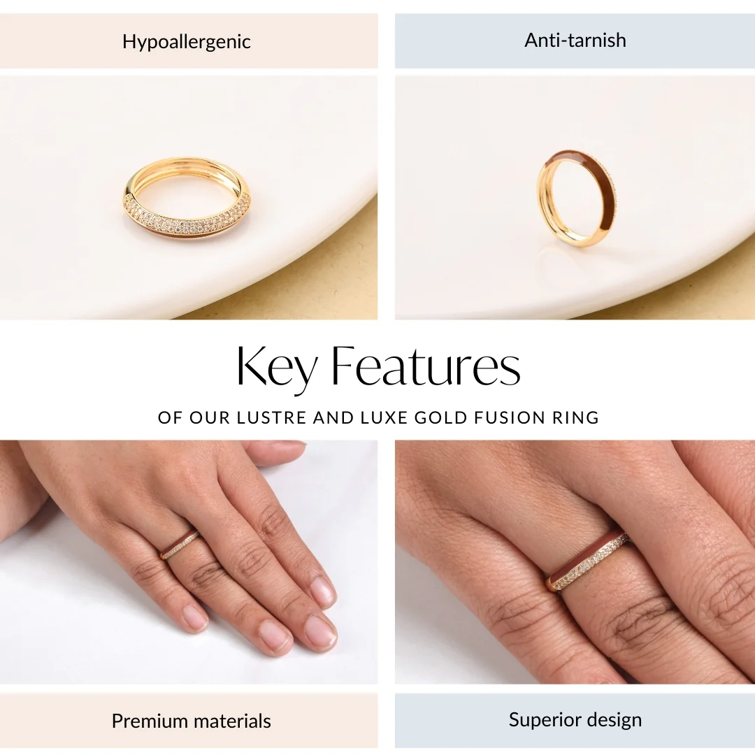 Lustre And Luxe Gold Fusion Ring - Image 4