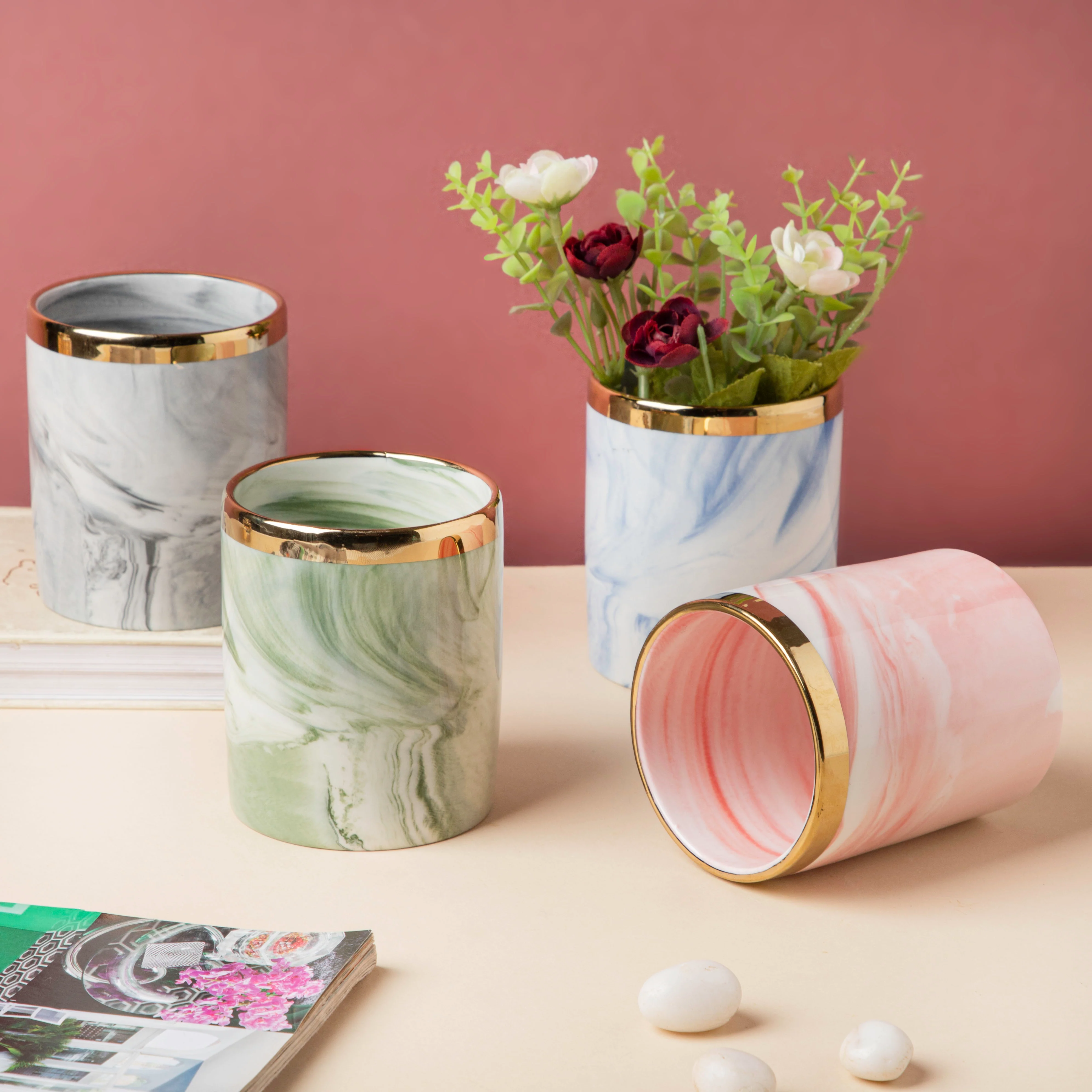 Luxe Ceramic Organiser Pink - Image 9