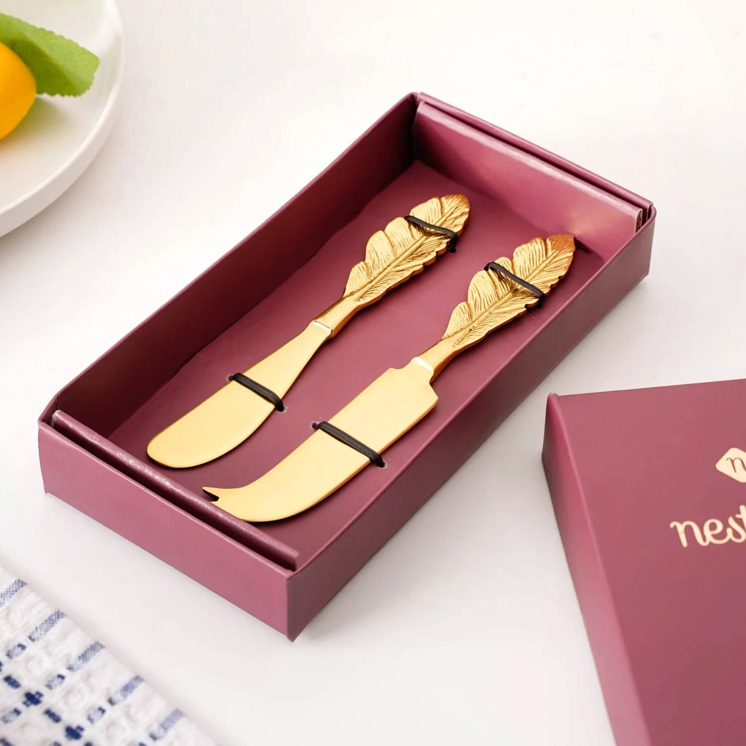 Luxe Gold Butter Knife And Cheese Knife Set Of 2 - Image 2
