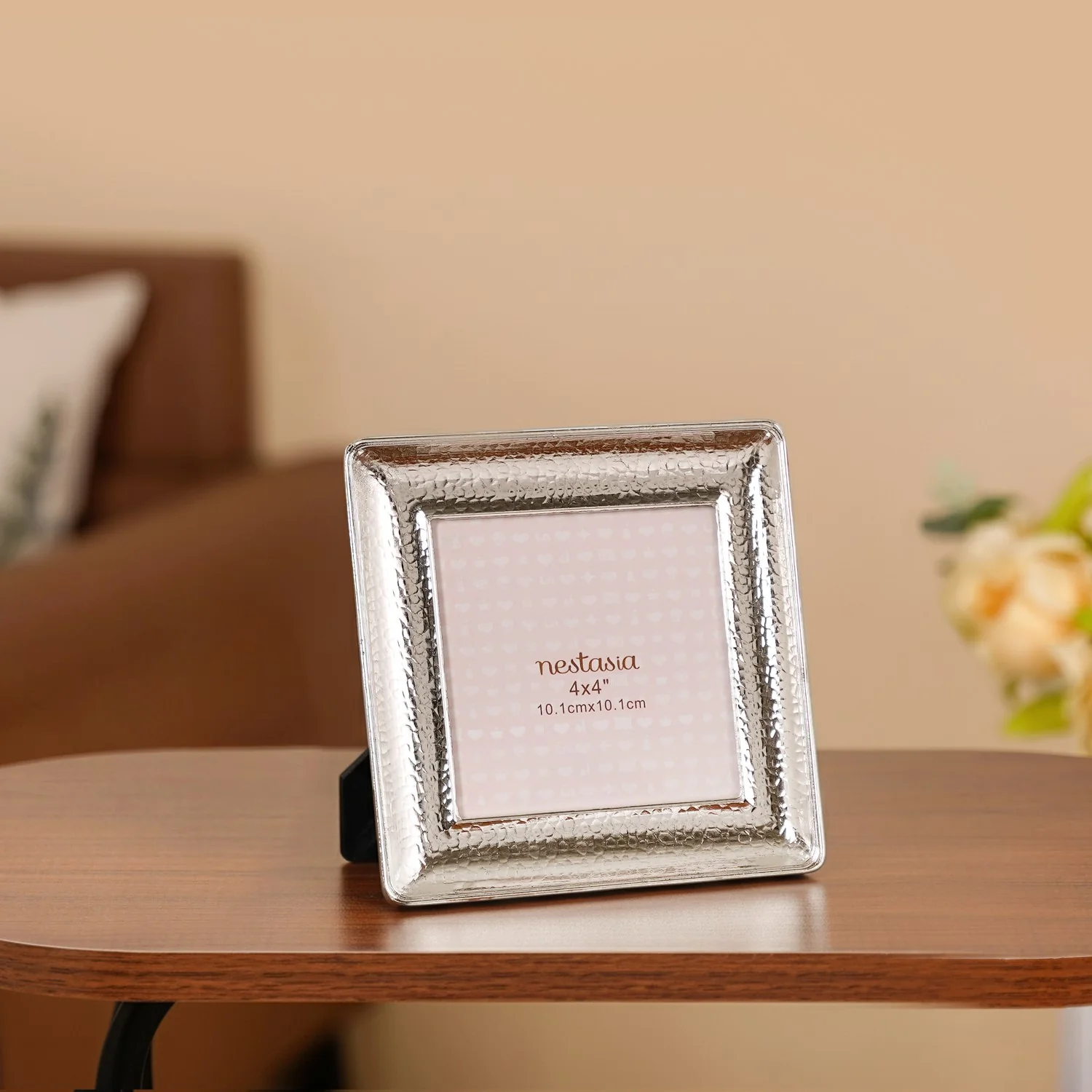 Luxe Silver Bevelled Photo Frame Small 10x10cm - Image 8