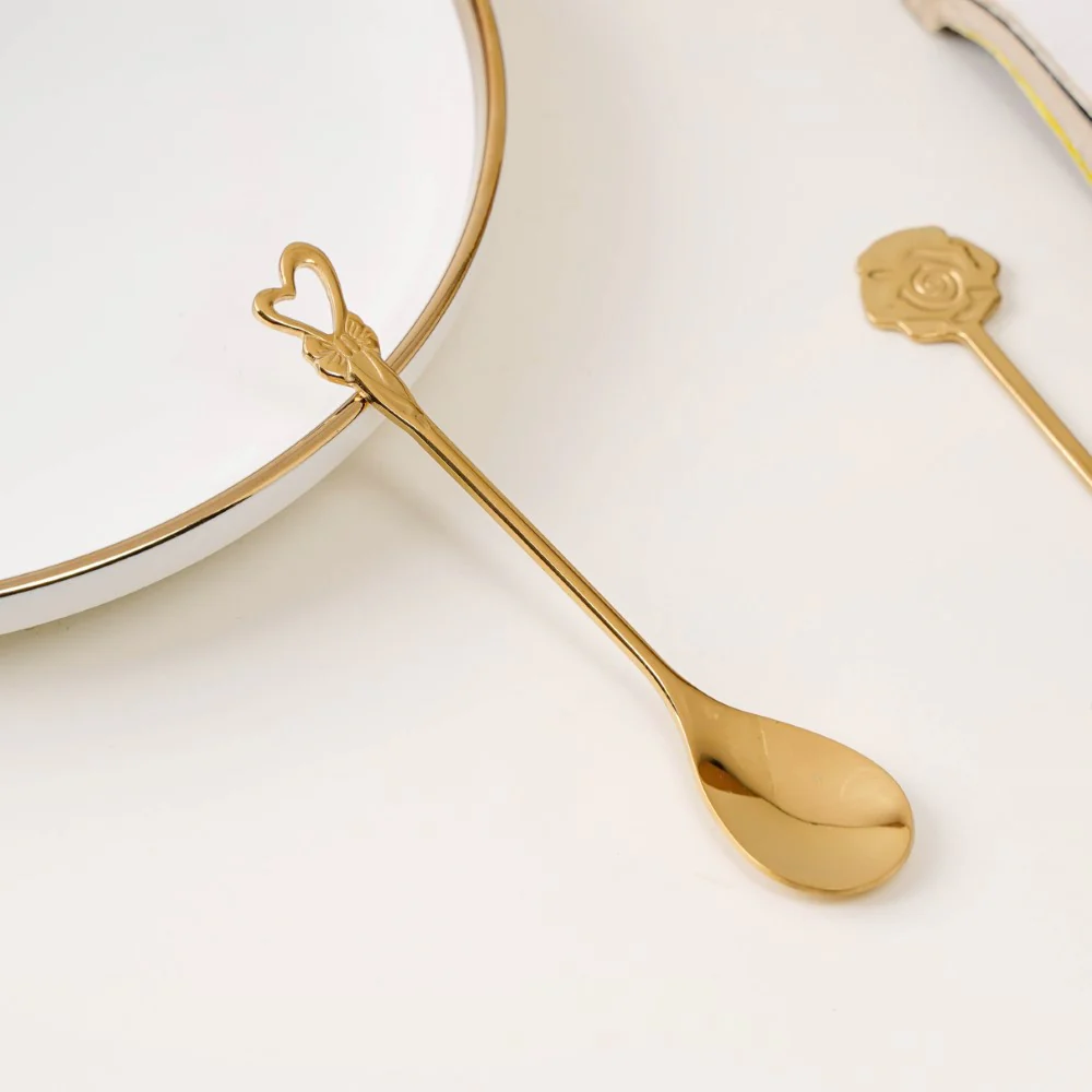 Luxe Stainless Steel Teaspoon Set Of 4 Golden - Image 7