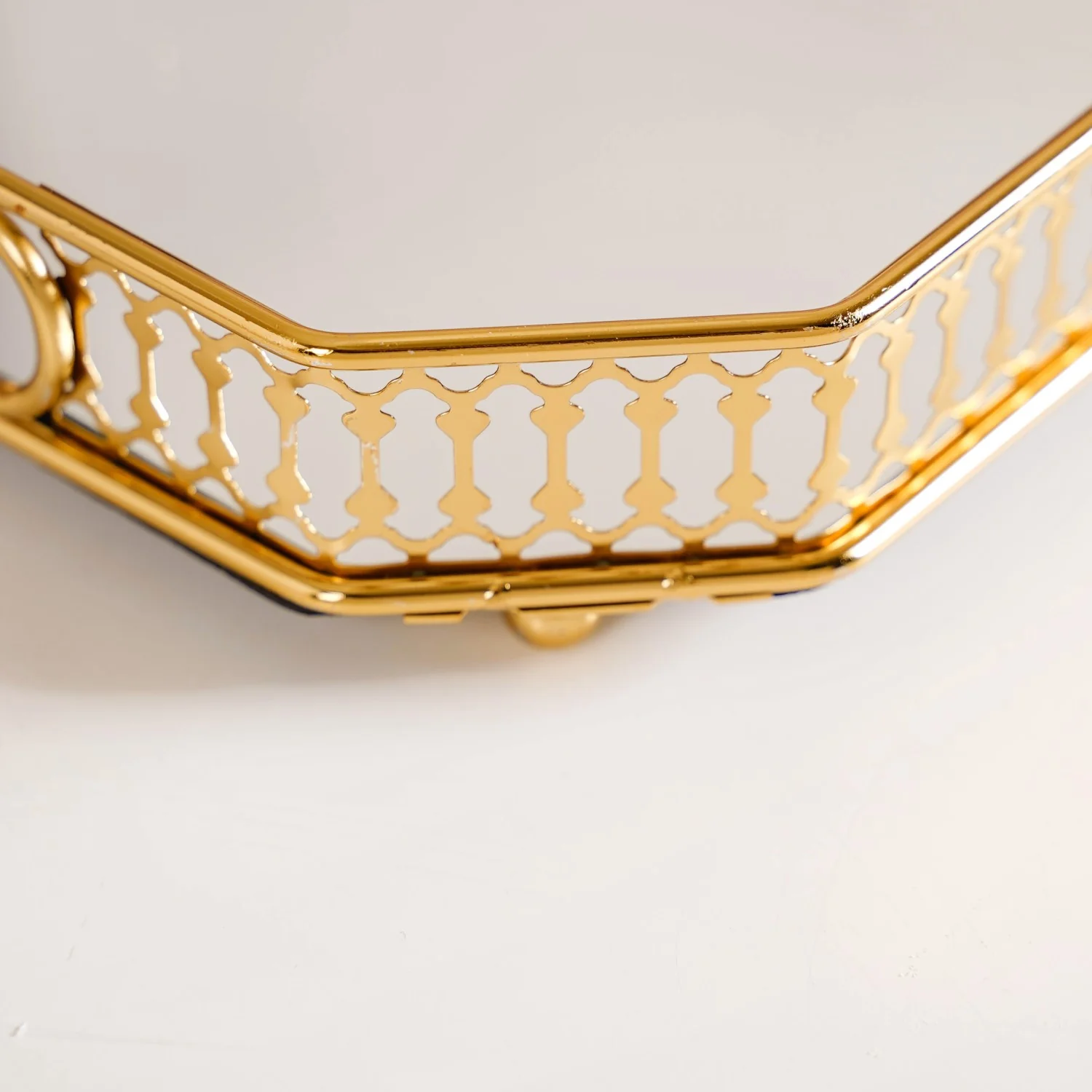 Luxurious Large Decorative Metal Tray - Image 6