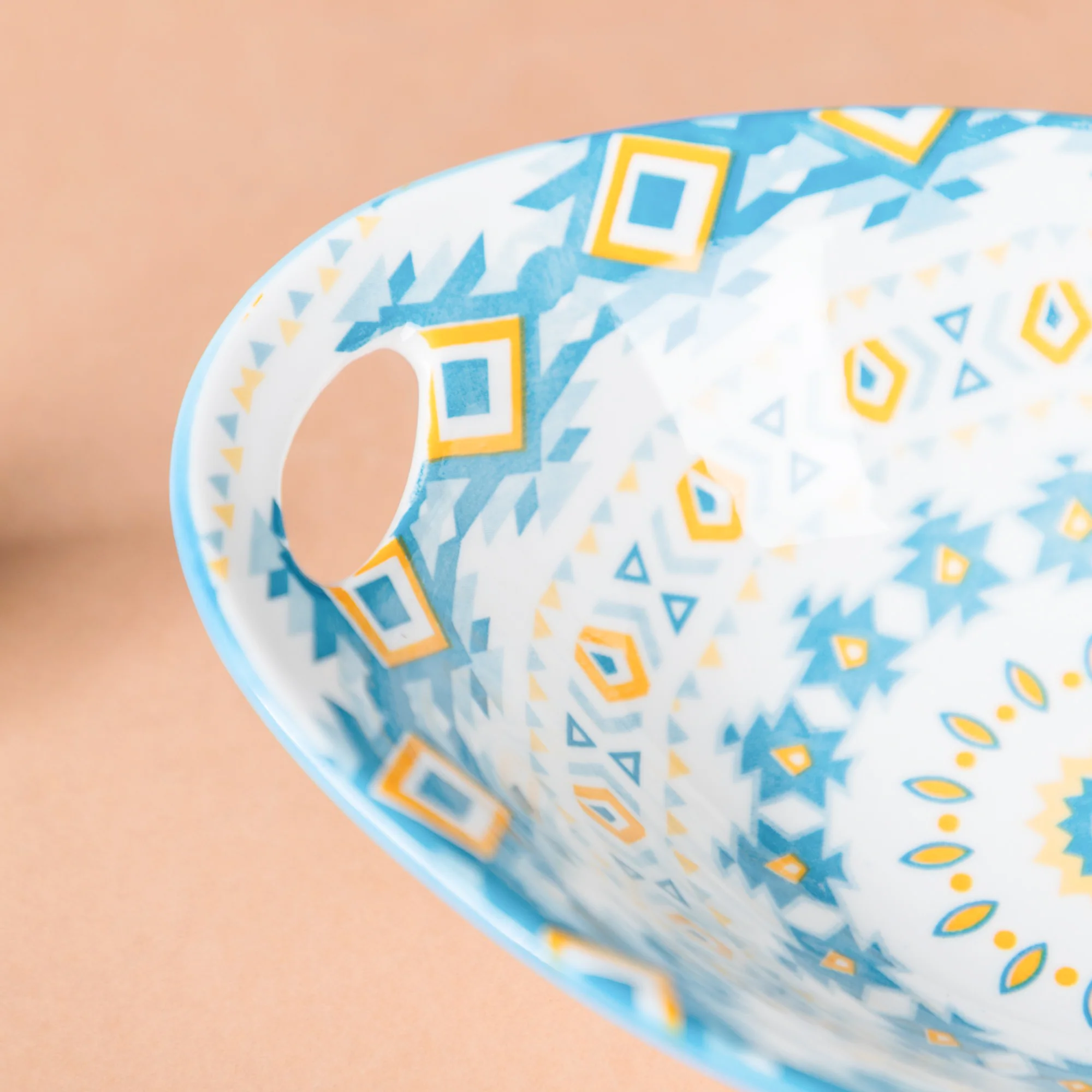 Mandala Ceramic Bakeware With Handle - Image 4