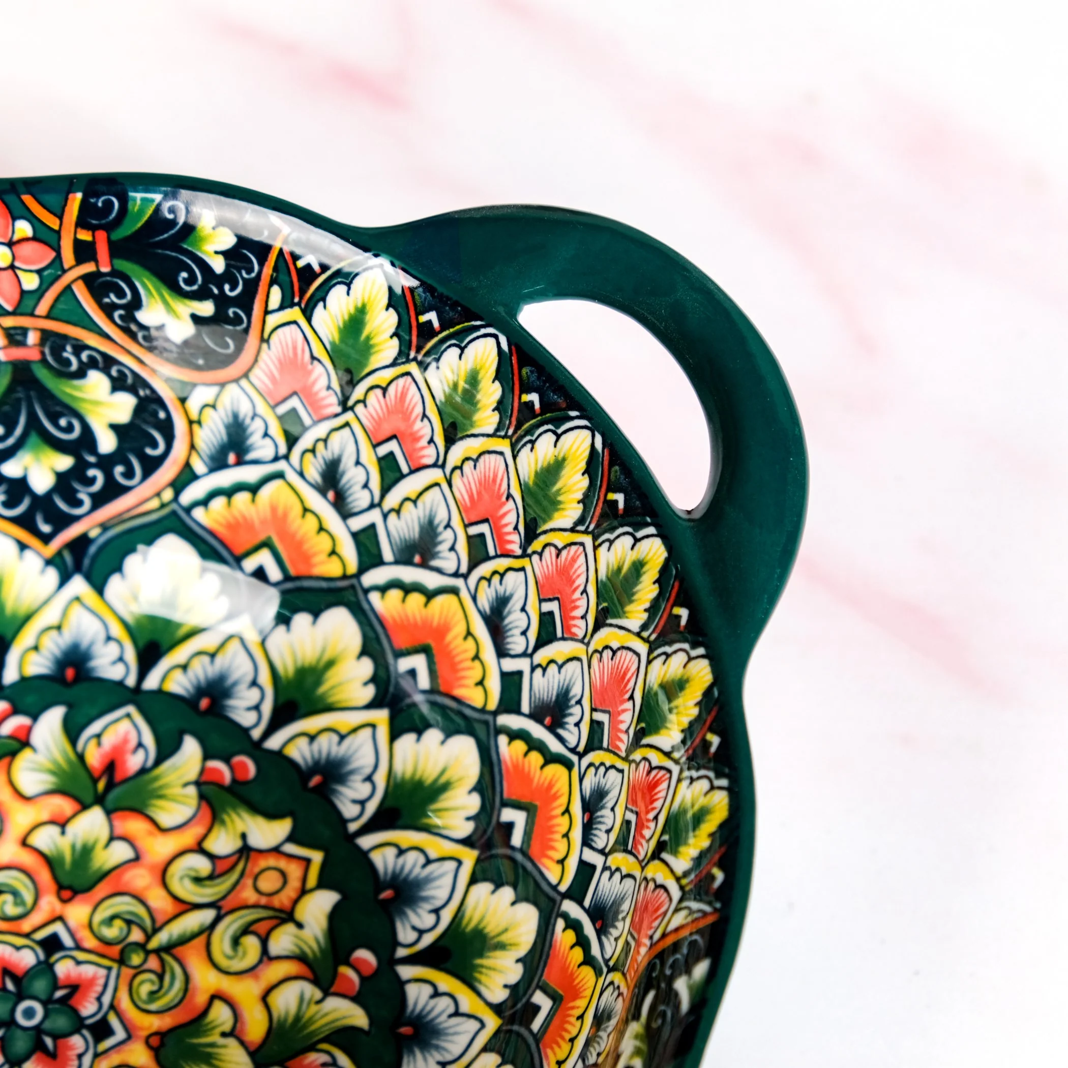 Mandala Melange Serving Bowl Green 1500ml - Image 7
