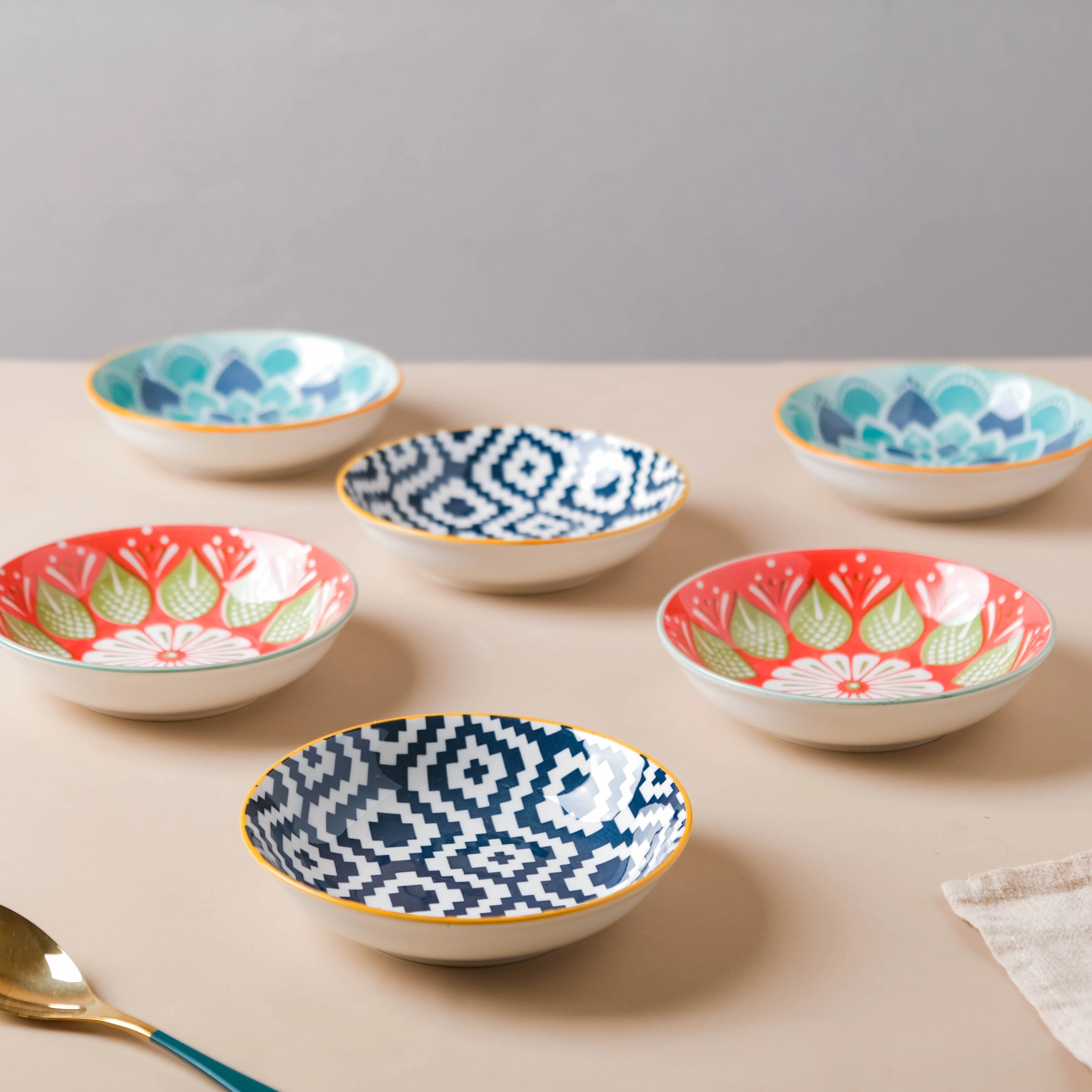 Mandala Snack Dish Set of 2 - Image 4