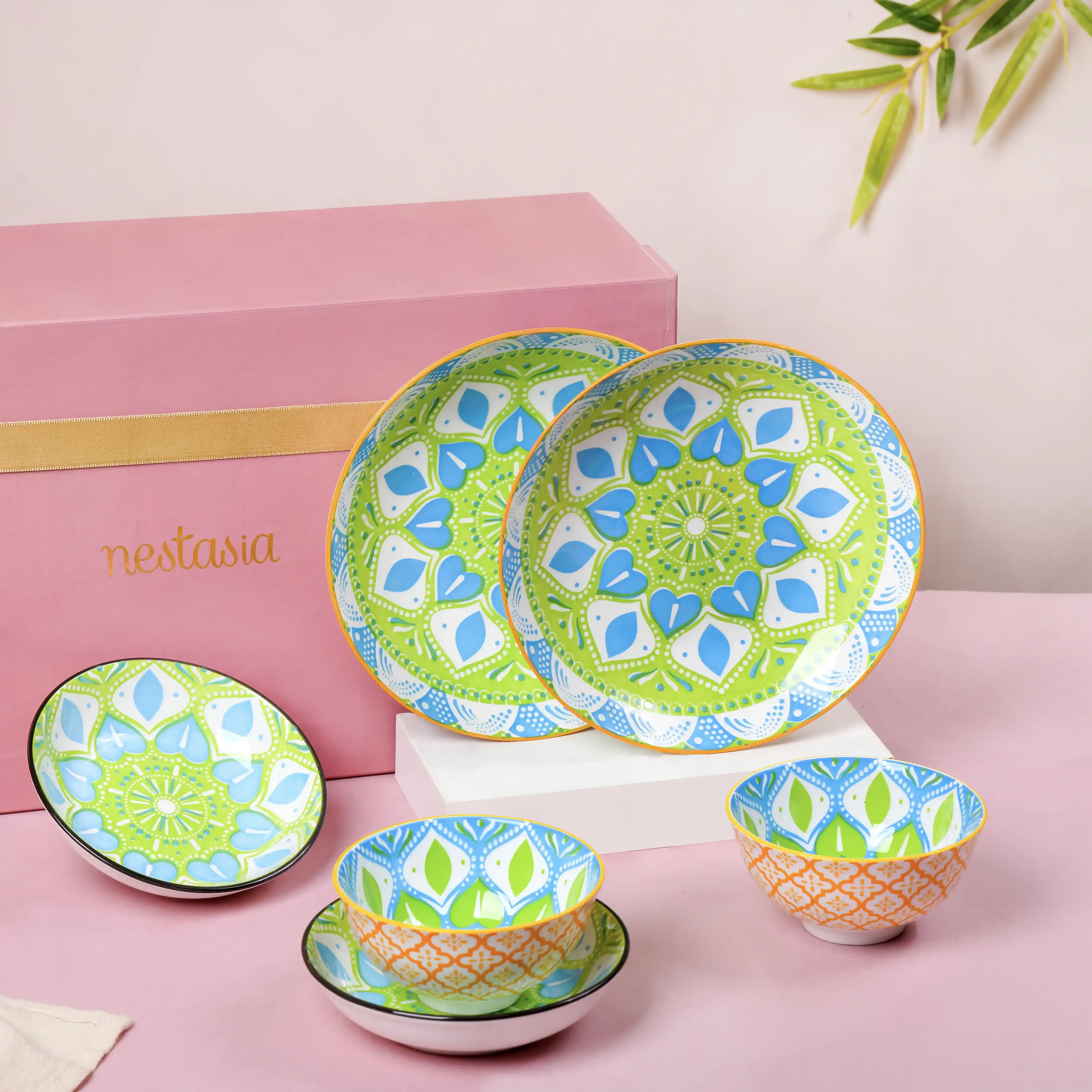 Mandala Tableware Gift Set of 7 - Image 2