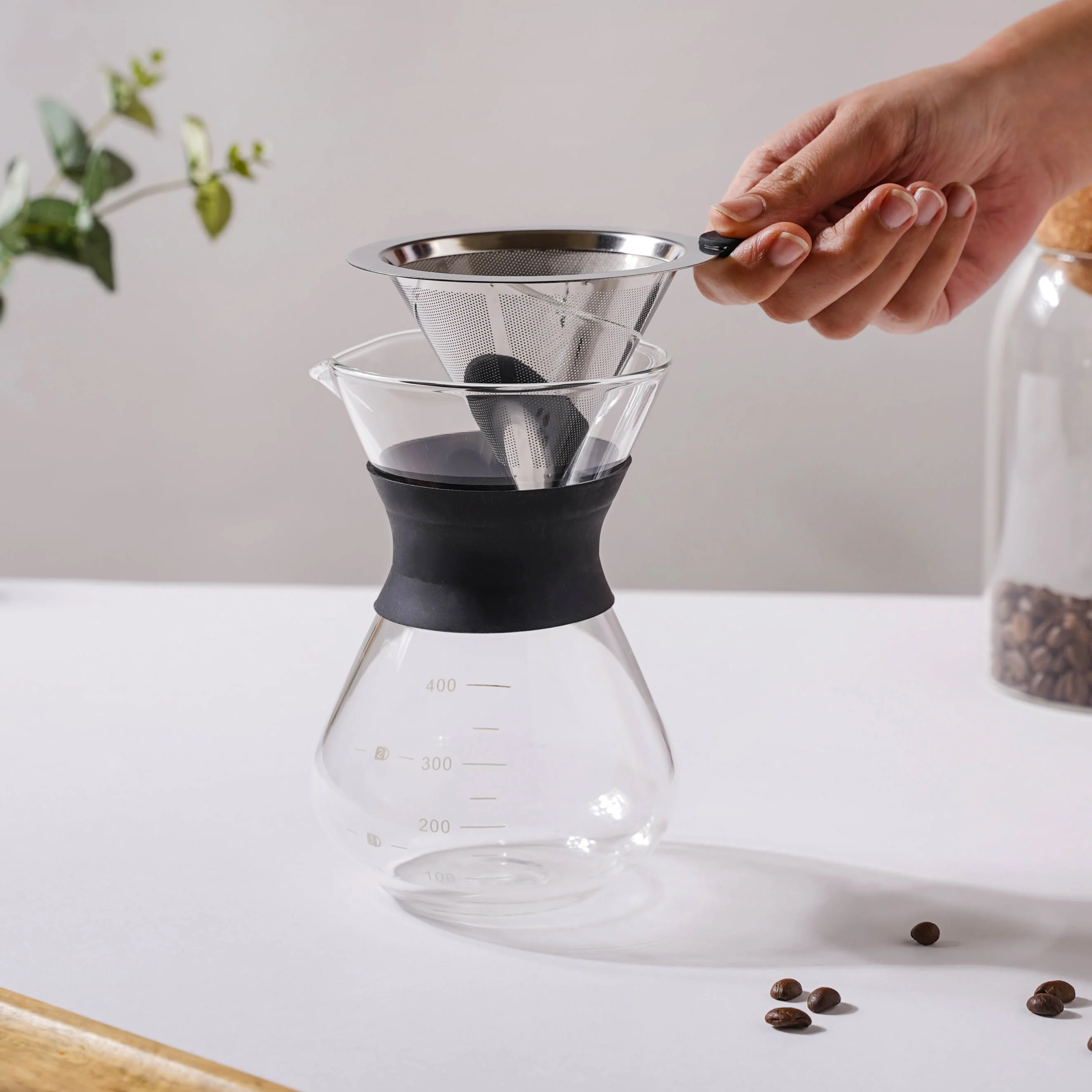 Manual Drip Coffee Maker With Filter Large - Image 4