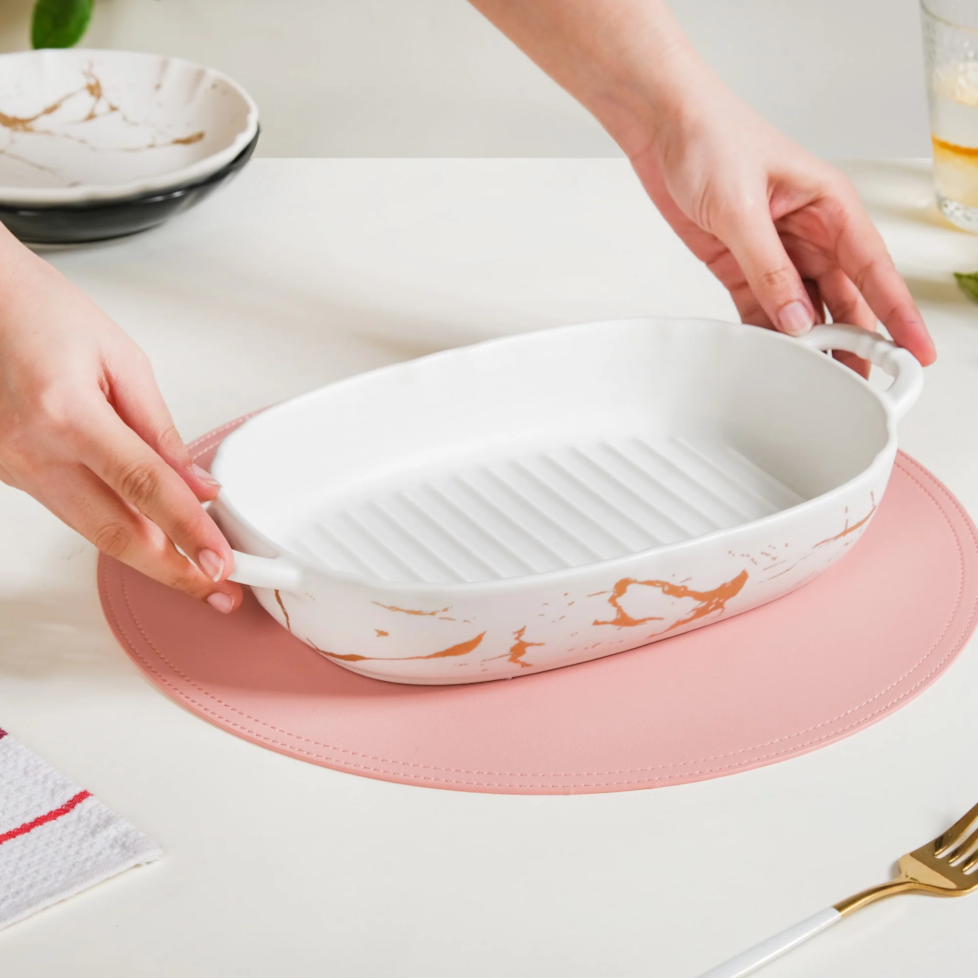 Marble Serving Tray Large - Image 2