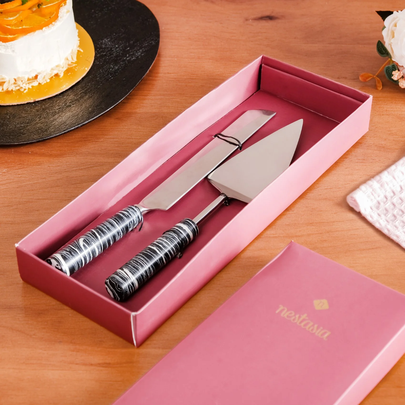 Marble Cake Knife And Server Set Of 2 - Image 2