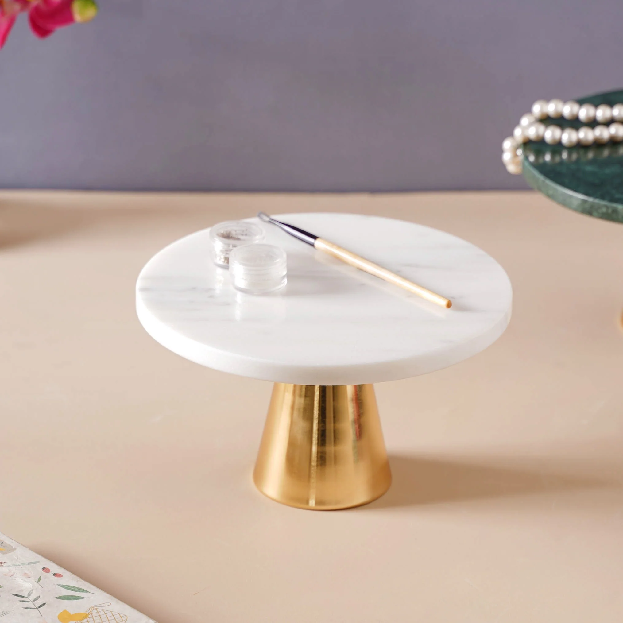 Marble Cake Stand 8 inch - Image 7