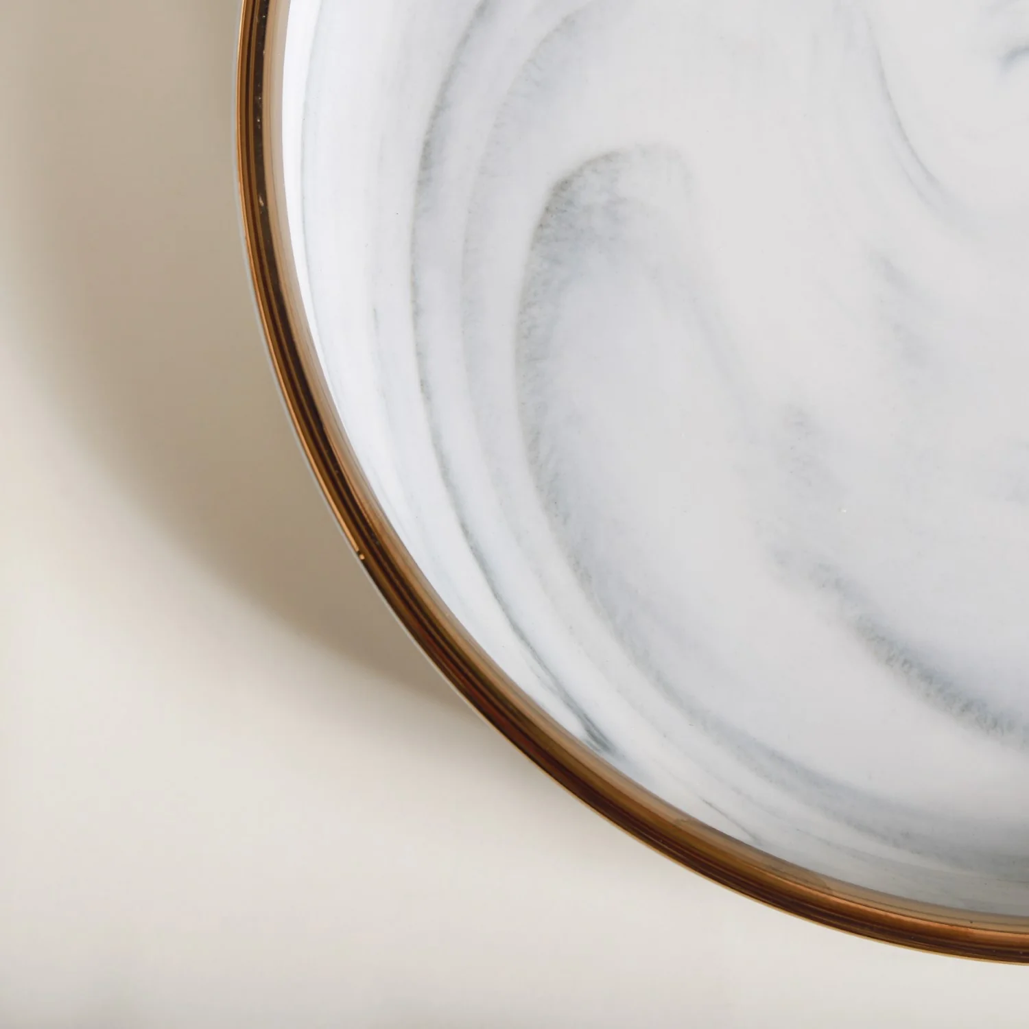 Marble Patterned Ceramic Side Plate Grey 7 Inch - Image 6