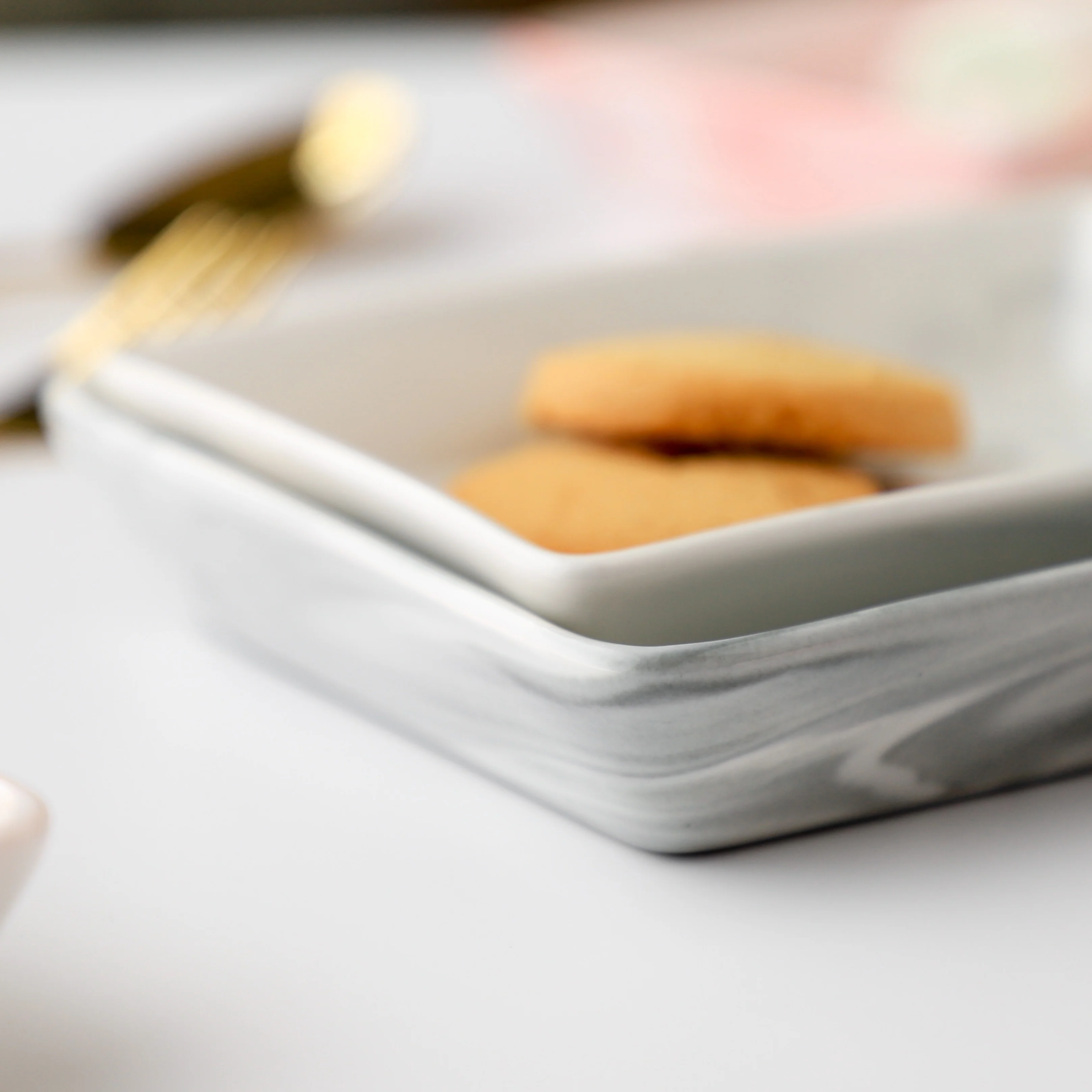 Marble Serving Platter Grey Small 5 Inch - Image 5