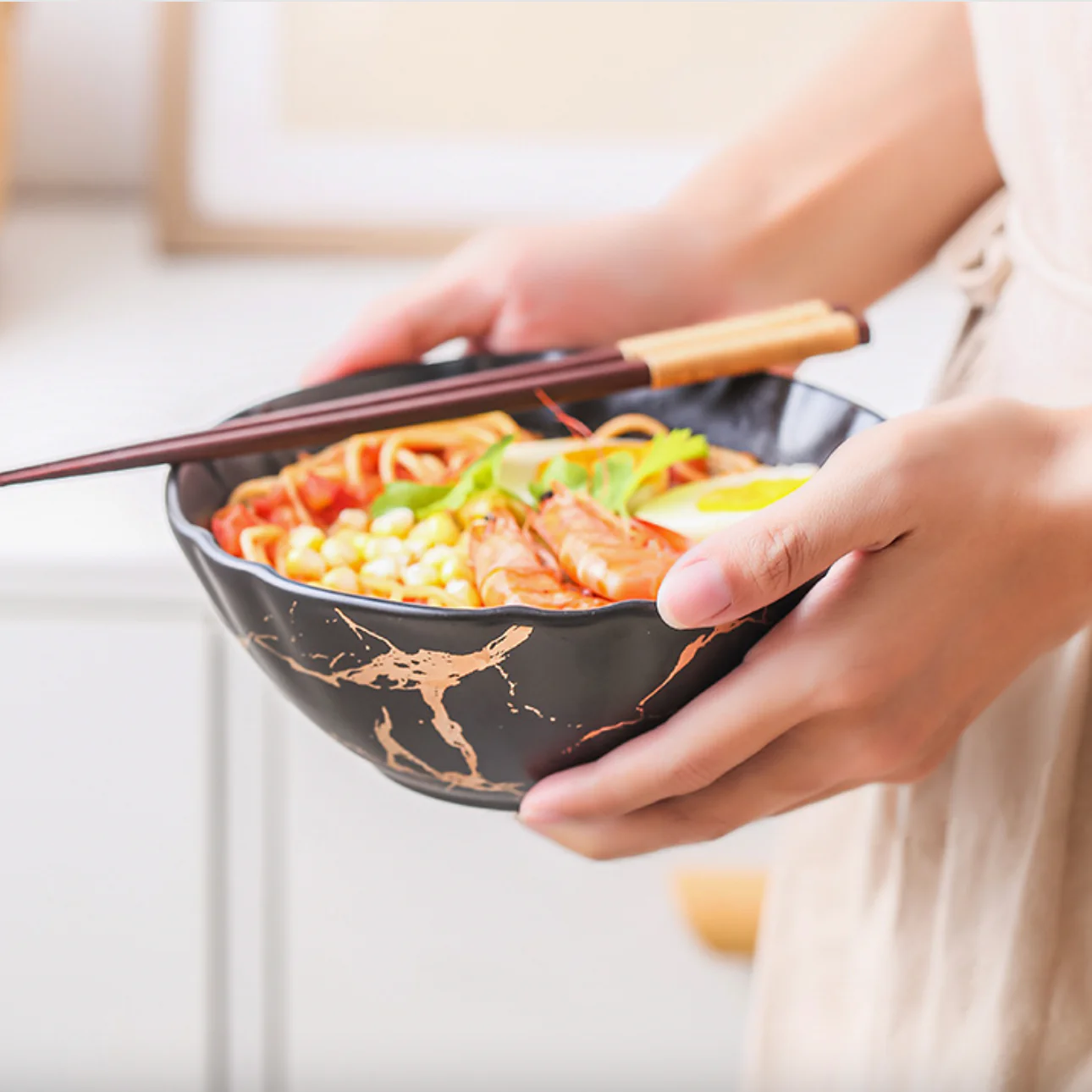 Marble Texture Soup Bowl - Image 13