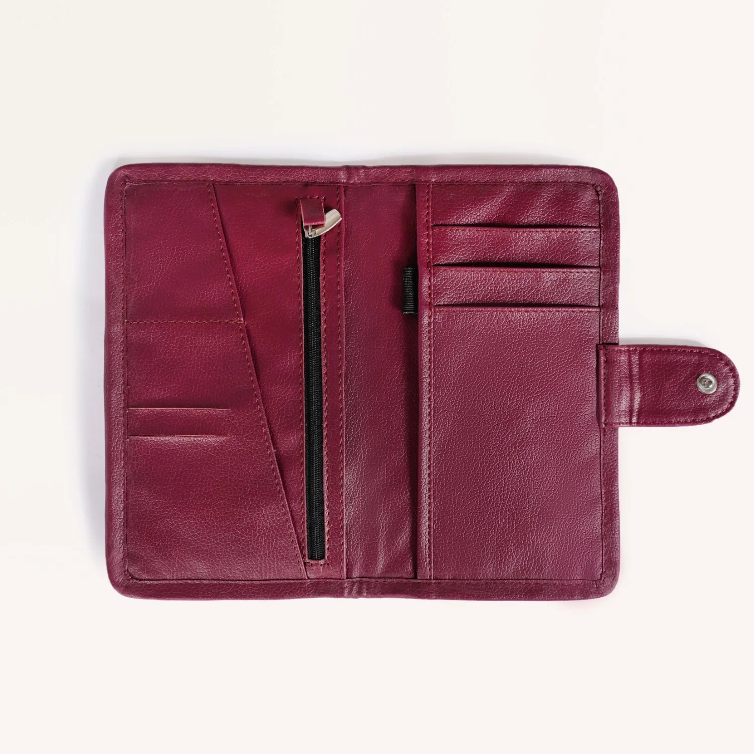 Maroon Travel Passport Wallet - Image 8