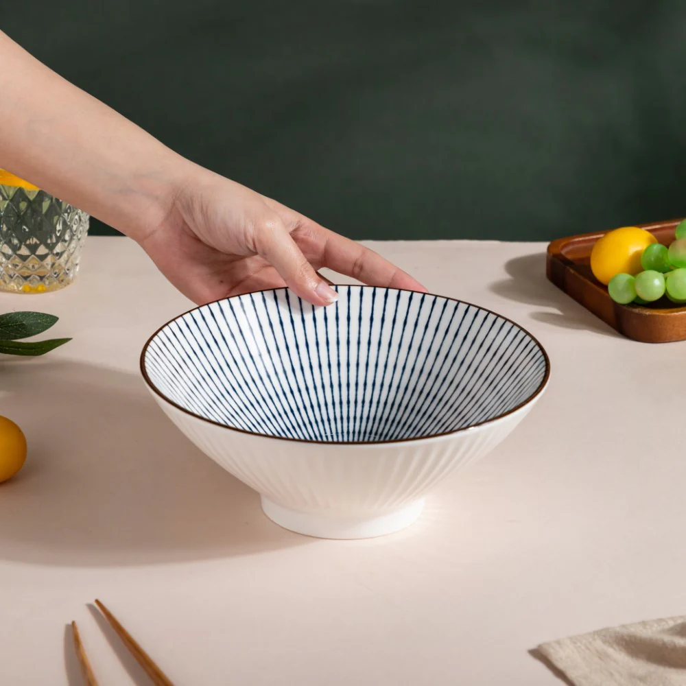 Meraki Striped Ramen Bowl 700 ml - Image 4