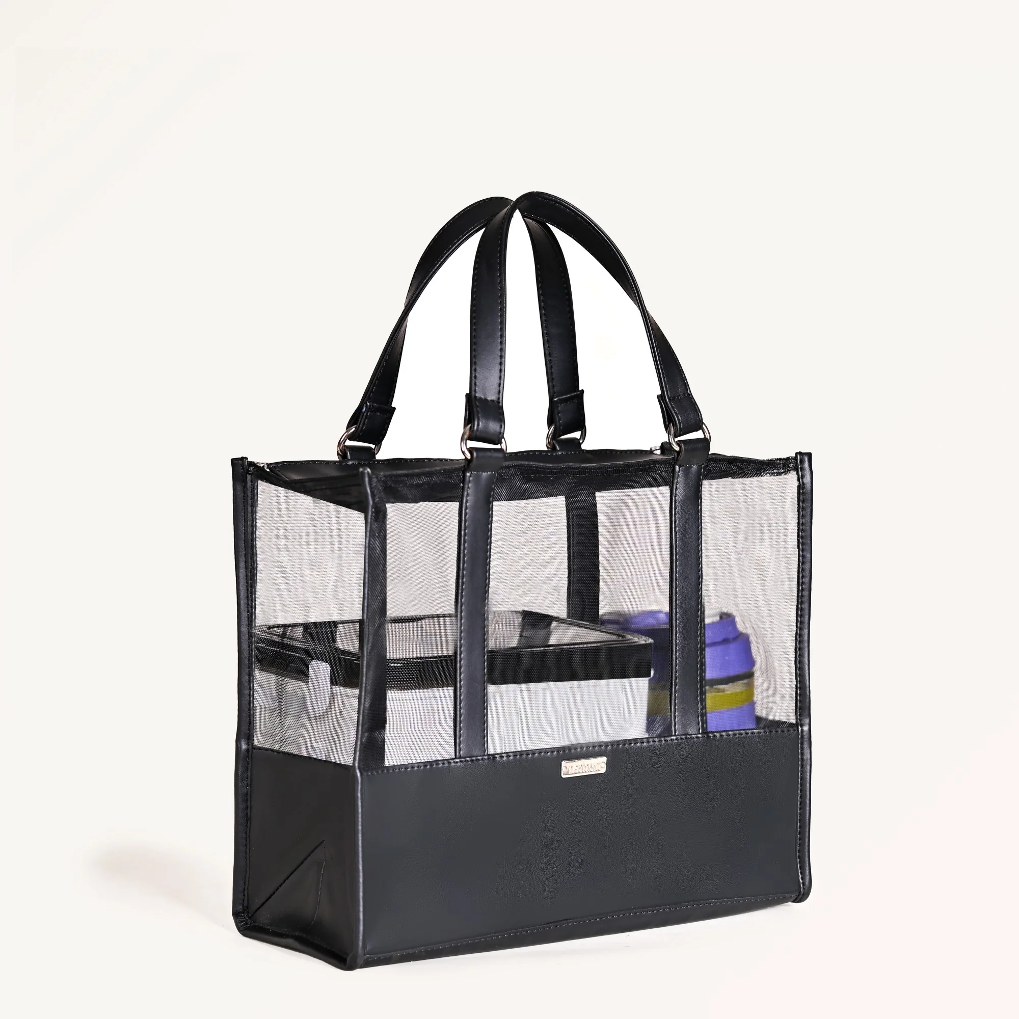 Mesh Lunch Bag Black - Image 3