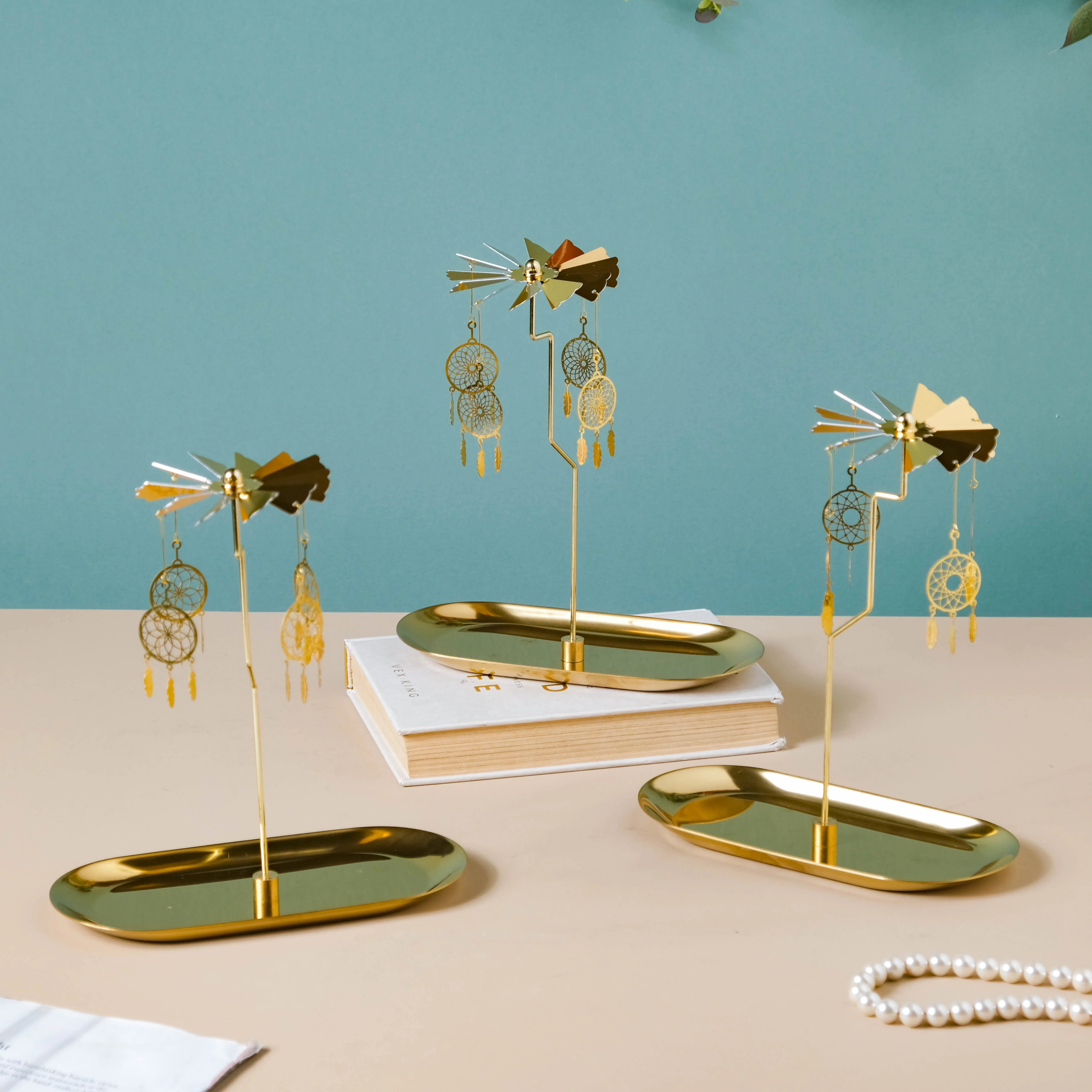 Metal Carousel Decor Floral Dreamcatchers - Image 6