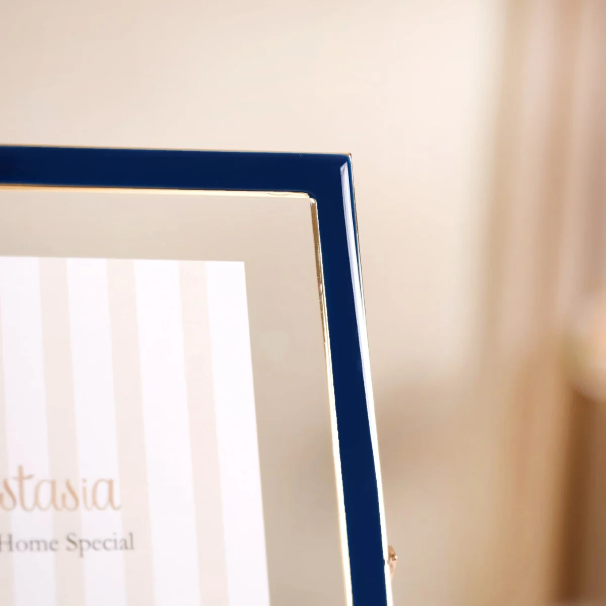 Metal Floating Picture Frame Navy Blue Set Of 3 - Image 9
